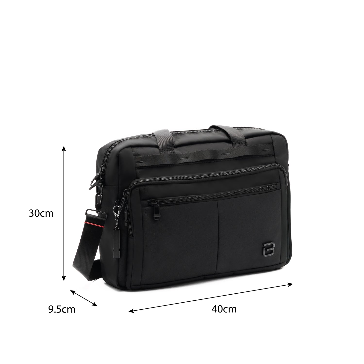 BAPC2302-100 Resolve Black Laptop Bag Size