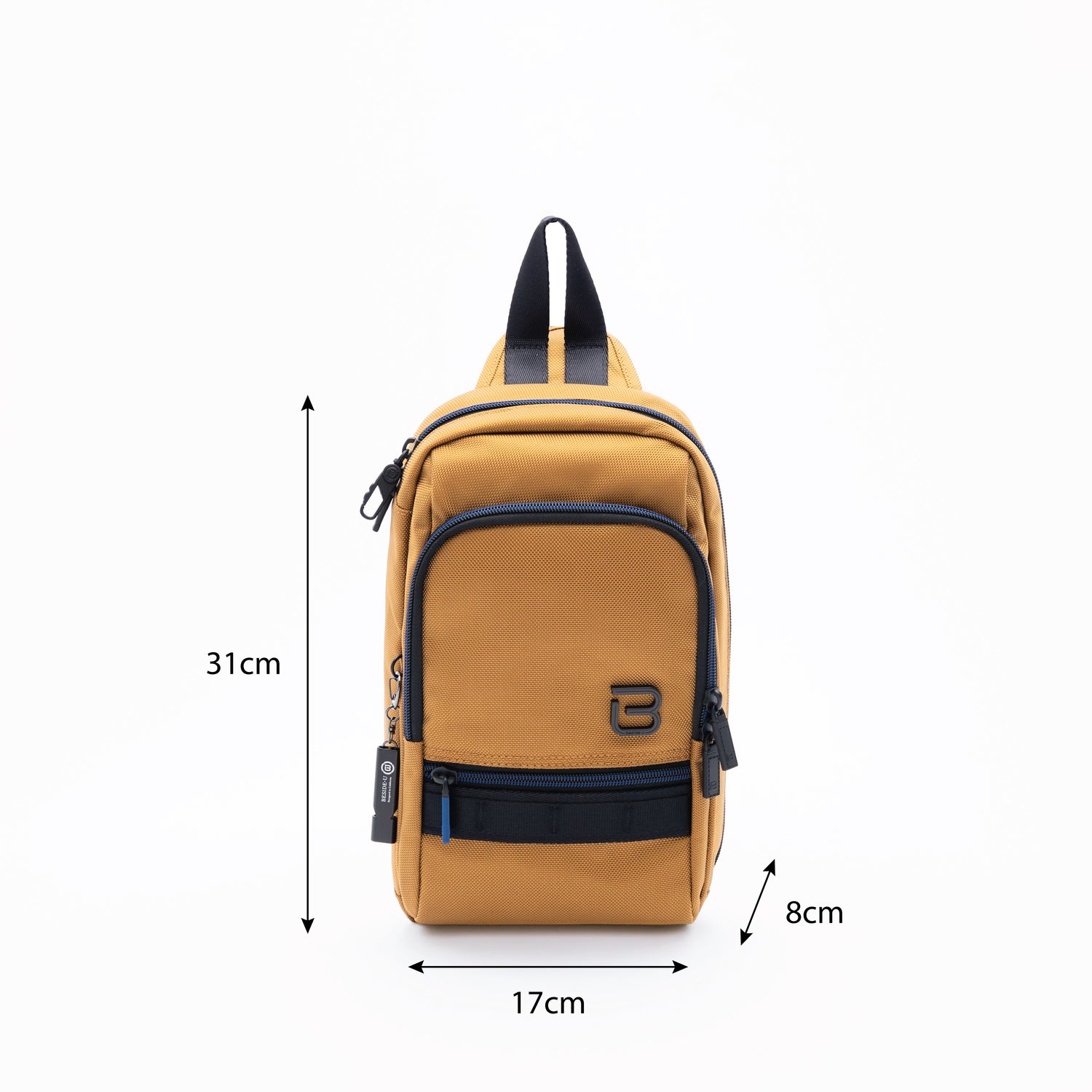 BAPC2206R1-593 Tale Golden Yellow Sling Bag Size