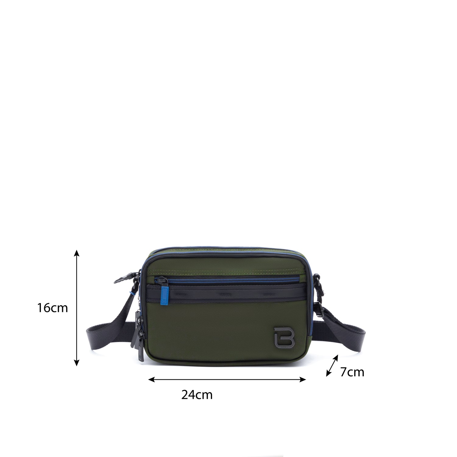BAPC2214R1-409 Folk Olive Green Crossbody Size