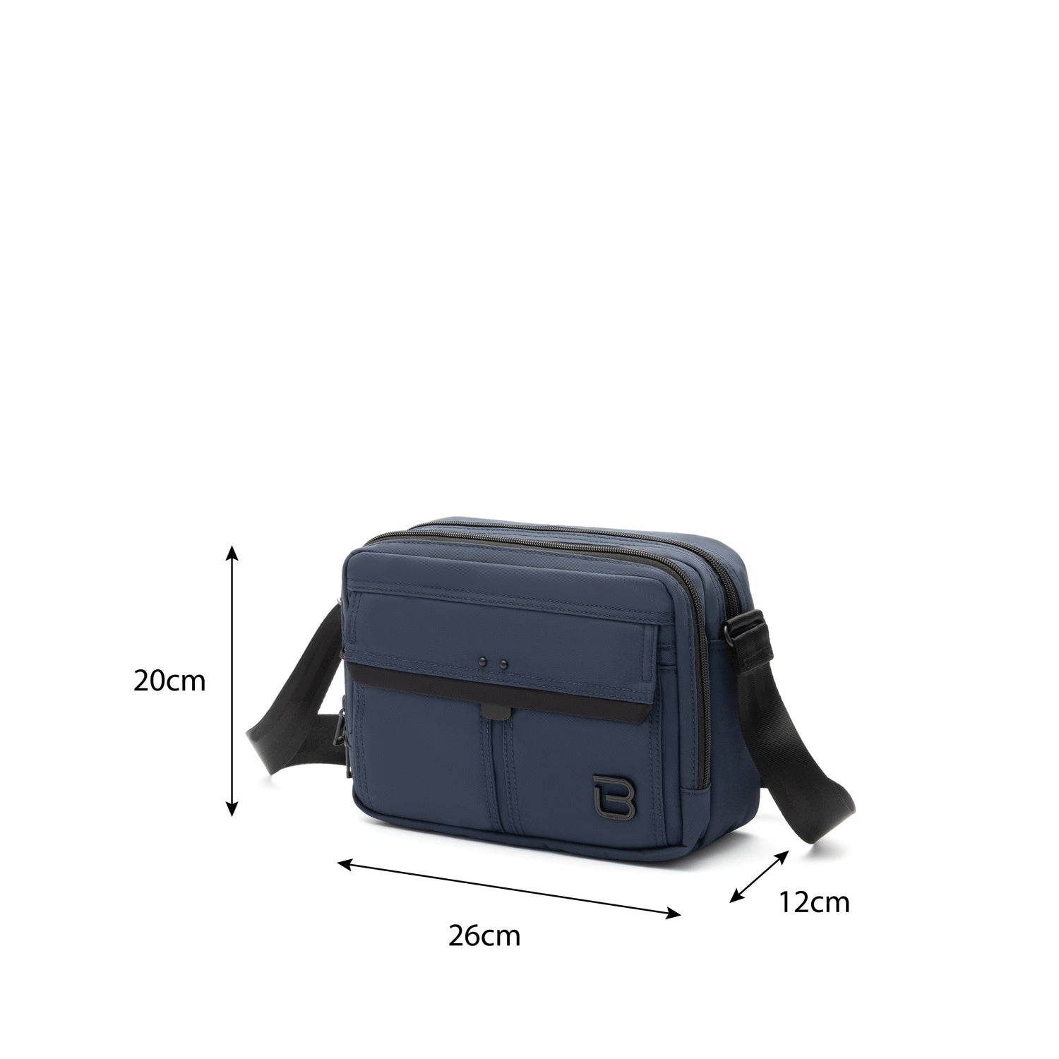 BMAL2301S-301 Direction S Ink Blue Crossbody Size