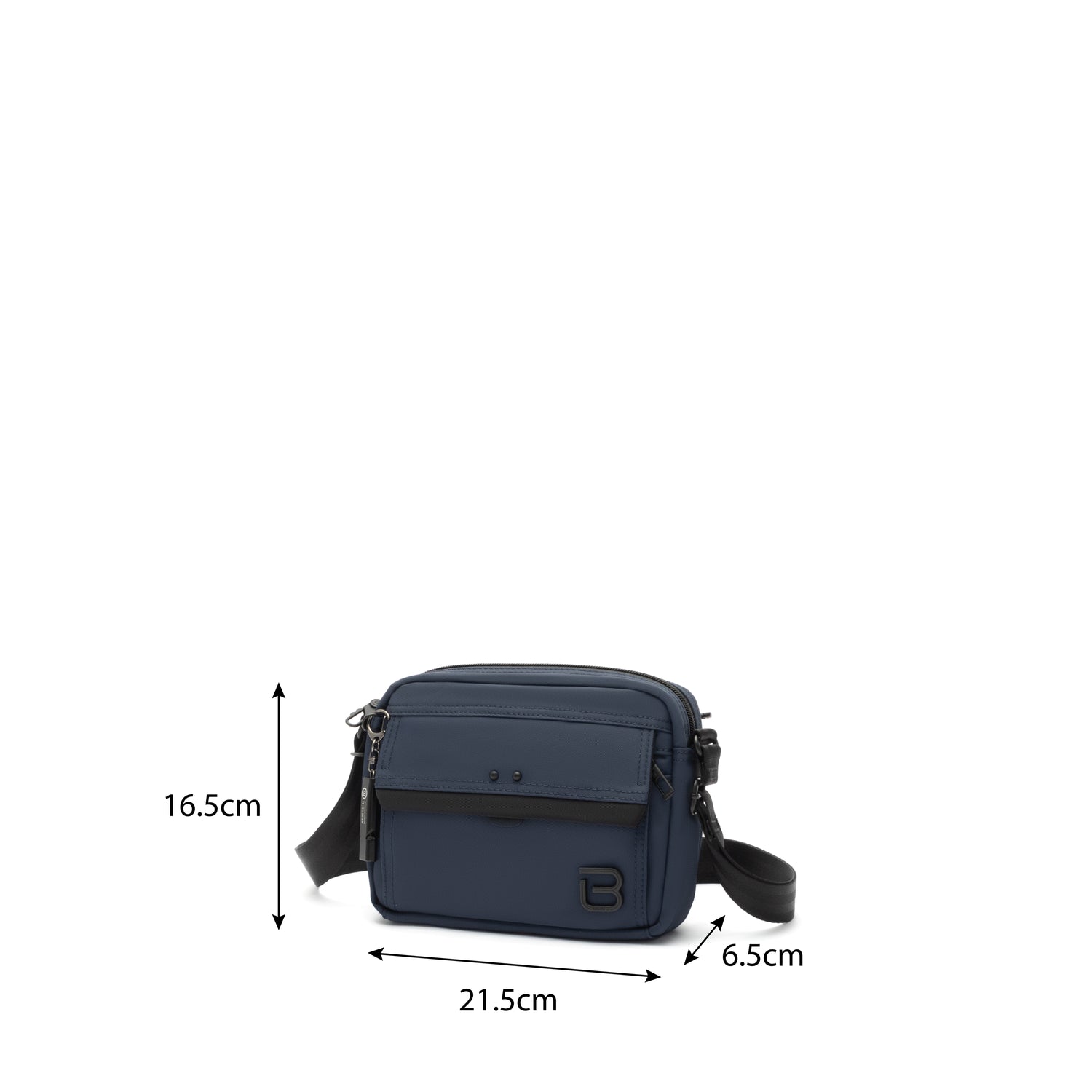 BMAL2401-301 Sasha Ink Blue Crossbody Size