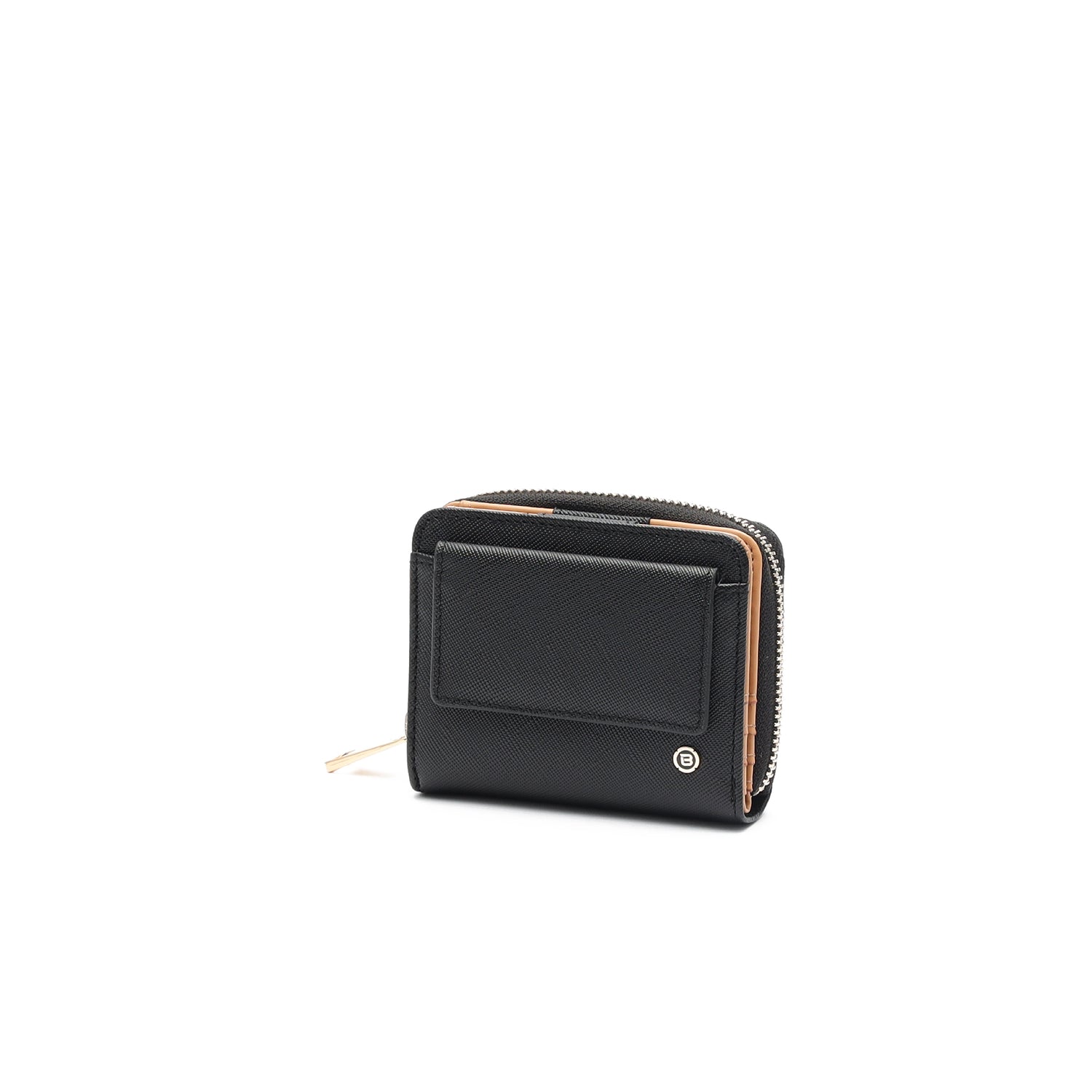 ALS03-100 ALEXIS Black Wallet Angled Side