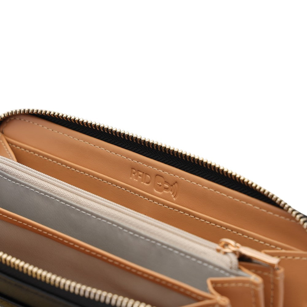 ALS07-100 Britney Black Wallet Inside RFID Zip