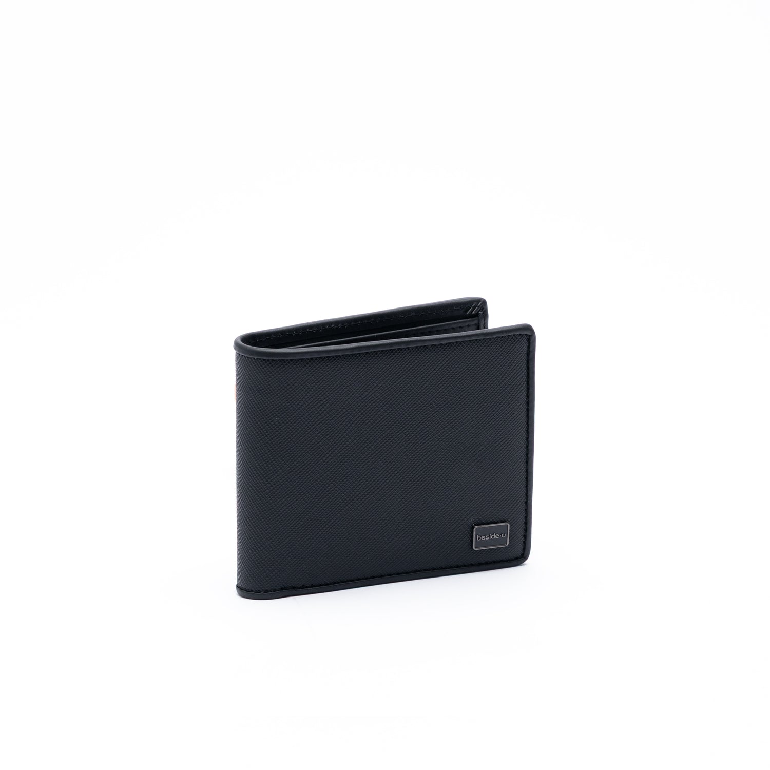 ALS28-1D6 Stem Black Cross Wallet Angled