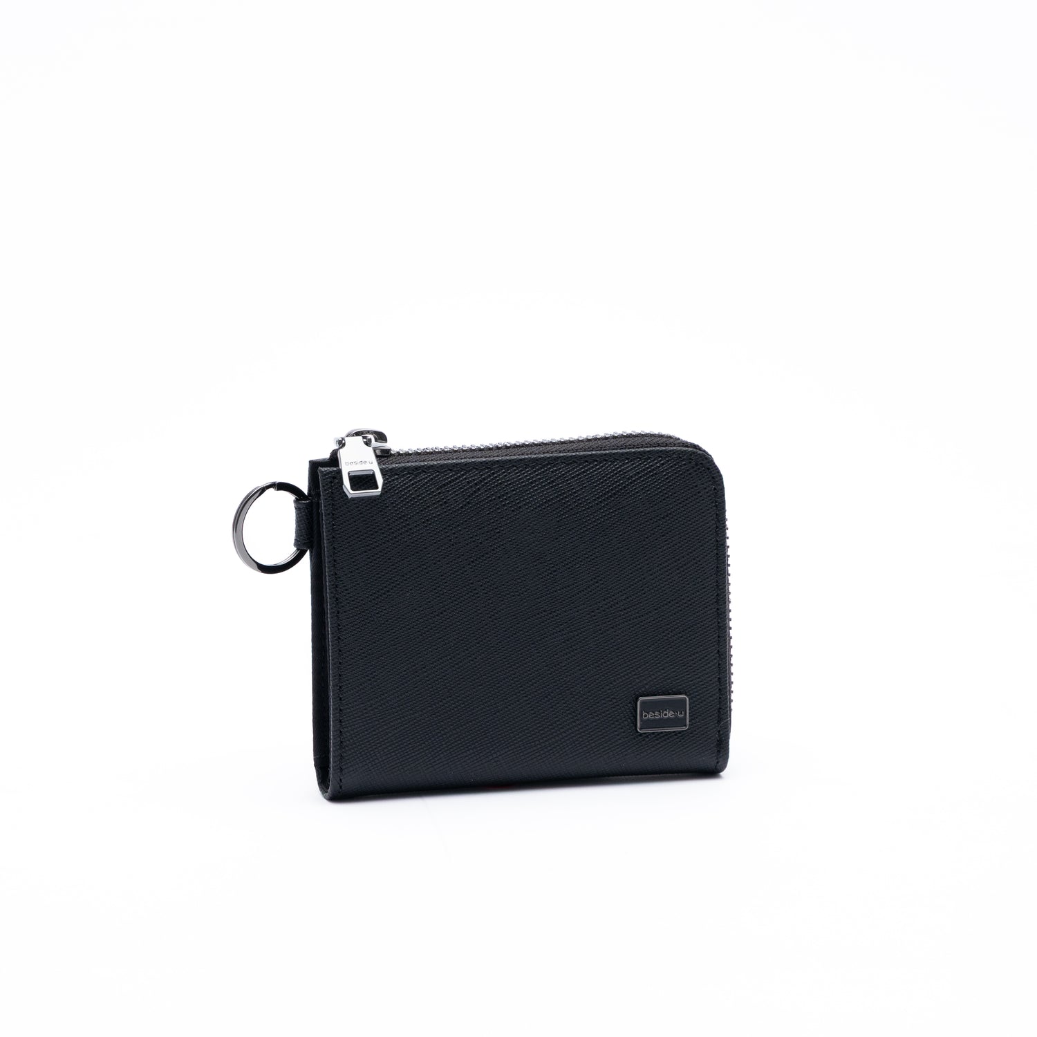 ALS30-1D6 Leaf Black Cross Wallet Angled