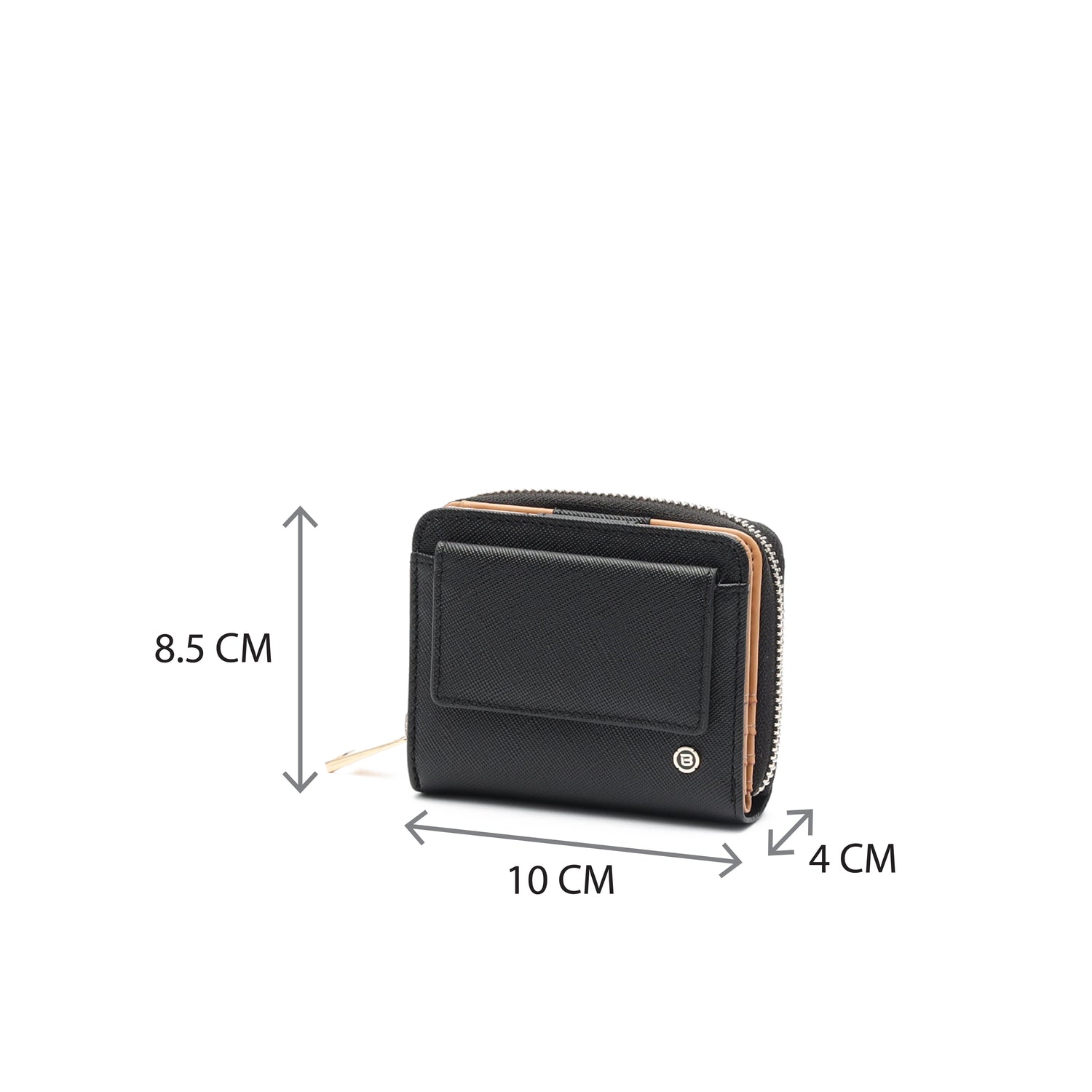 ALS03-100 ALEXIS Black Wallet Size
