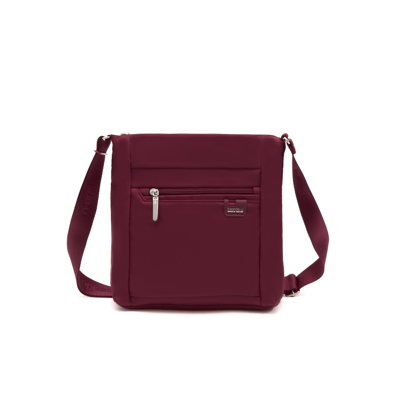 BAB2308-204 Angle Red Wine Crossbody Front