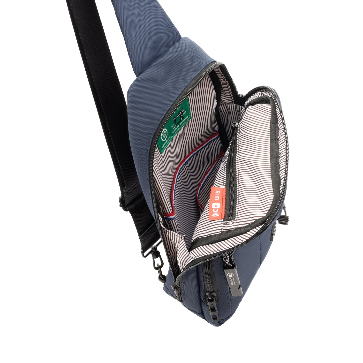 BAP2315-3H5 Topic Pilot Blue Sling Bag Inside Main