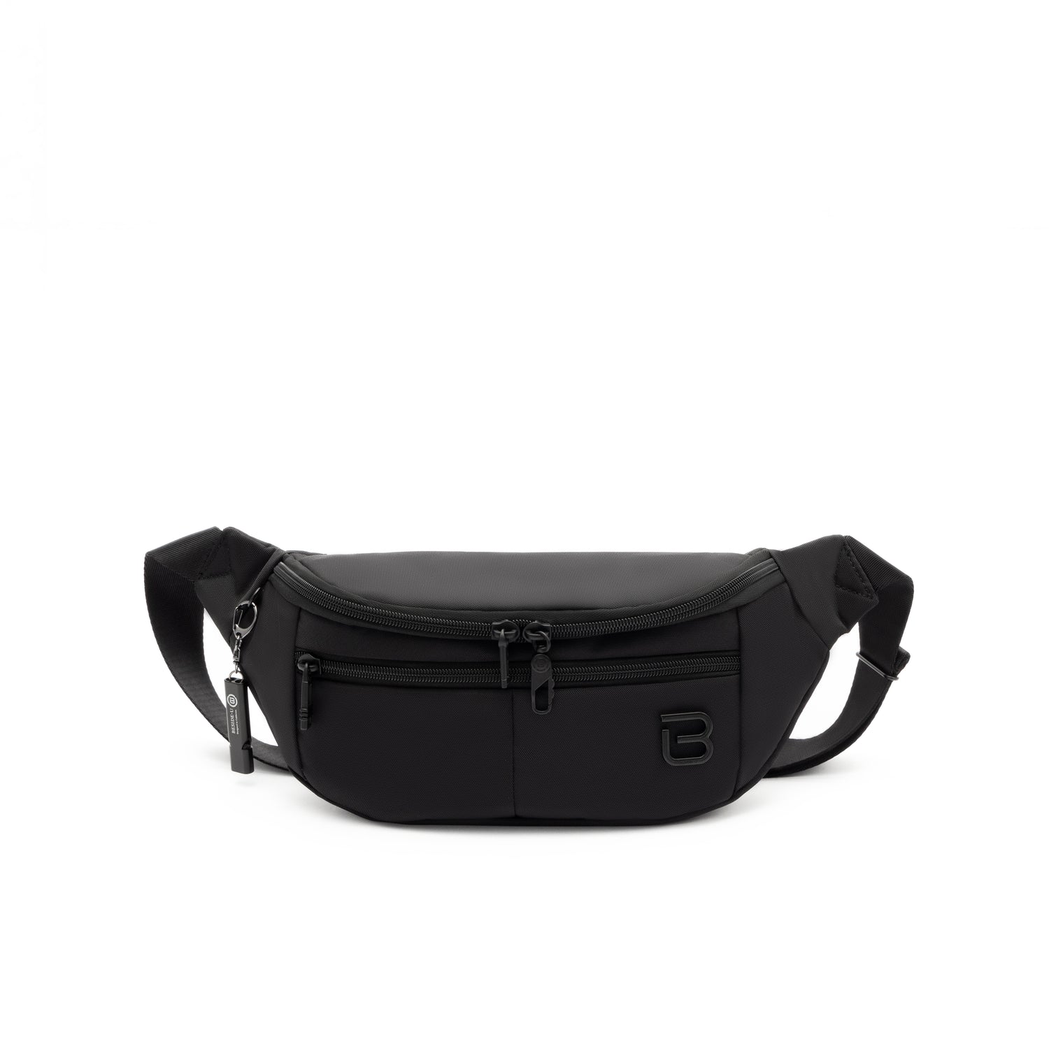 BAP2320-100 Serial Black Waist Bag Front