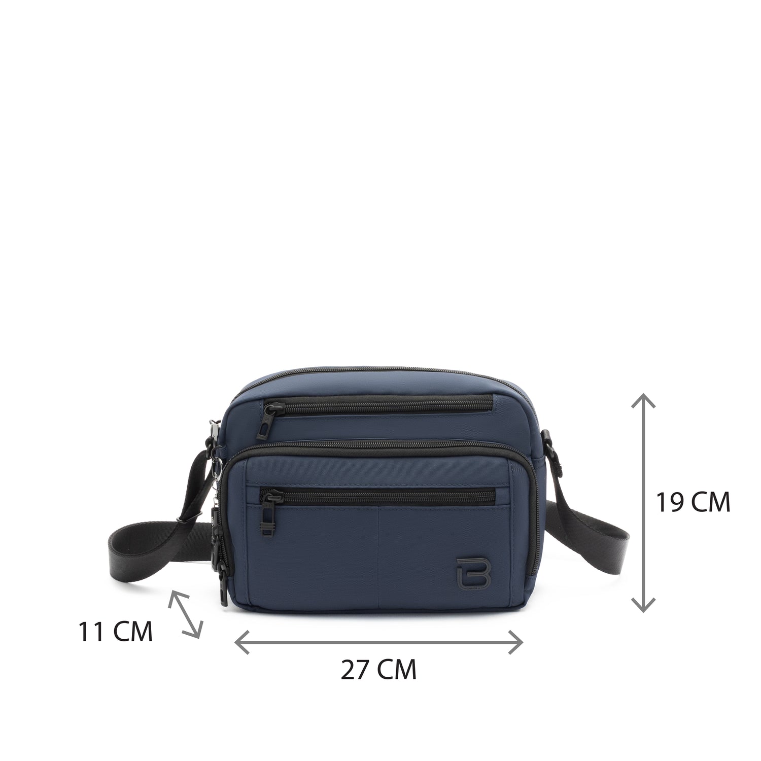 BAP2321-3H5 Recital Pilot Blue Crossbody Size
