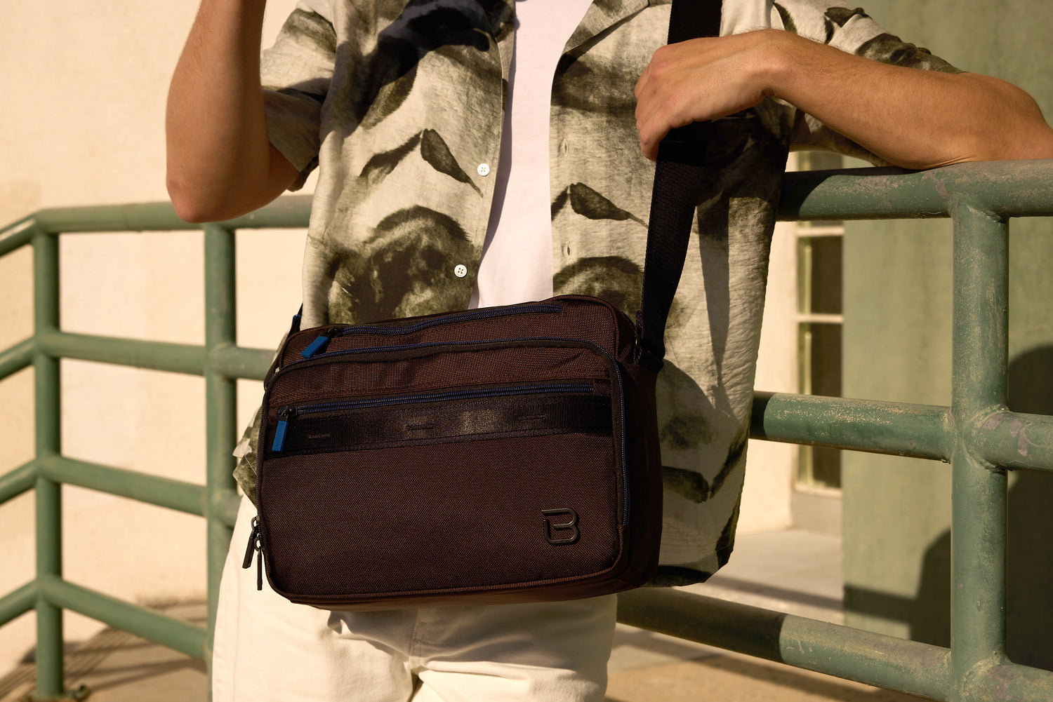BAPC2106R1-771 Parable Pilot Dark Coffee Crossbody Close