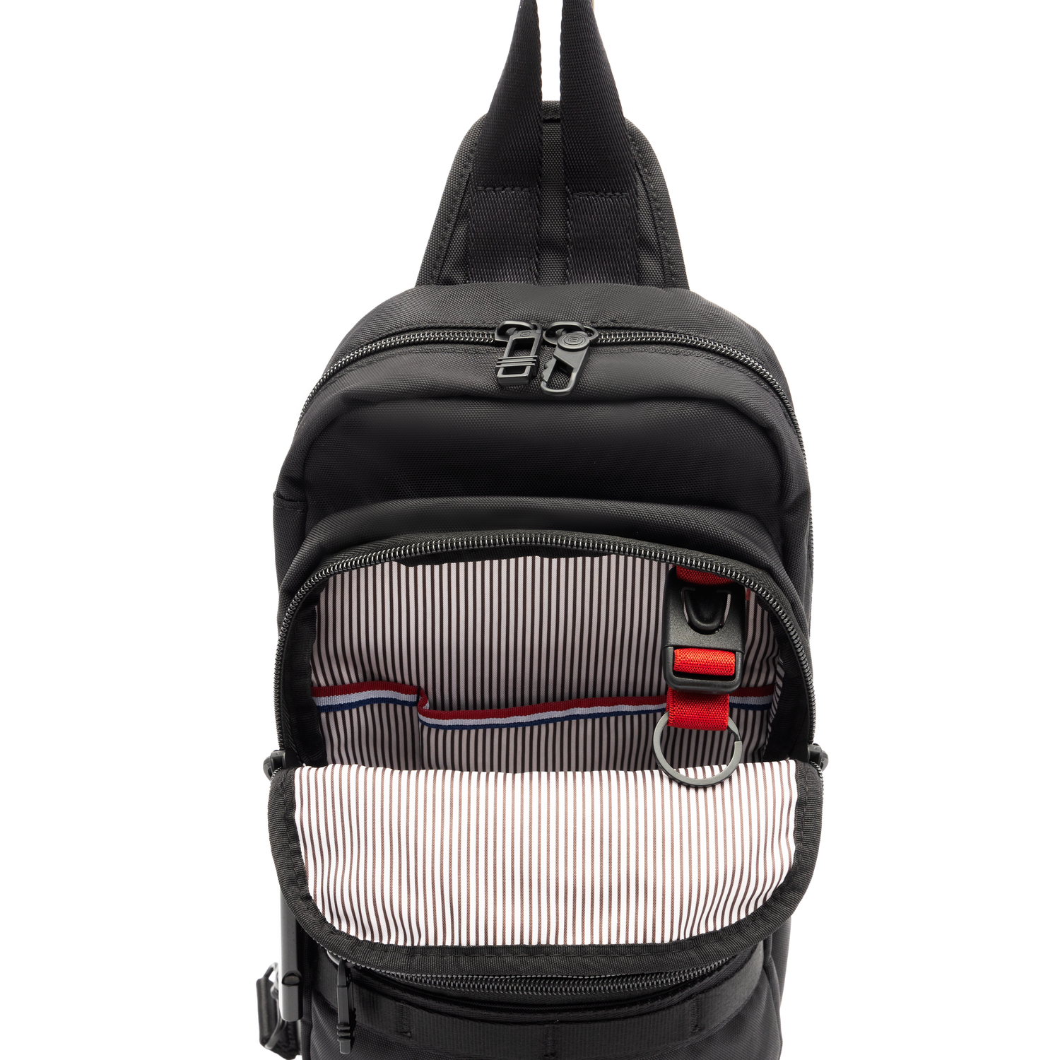 BAPC2206R1-100 Radiant Black Sling Bag Inside Front