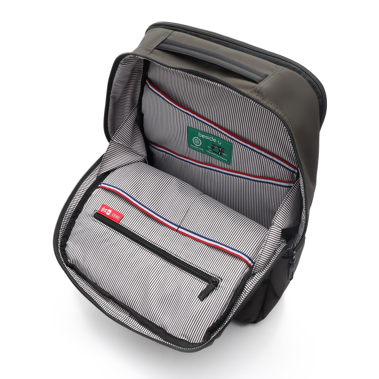 BAPC2305-600 Alpha Grey Backpack Inside Angled