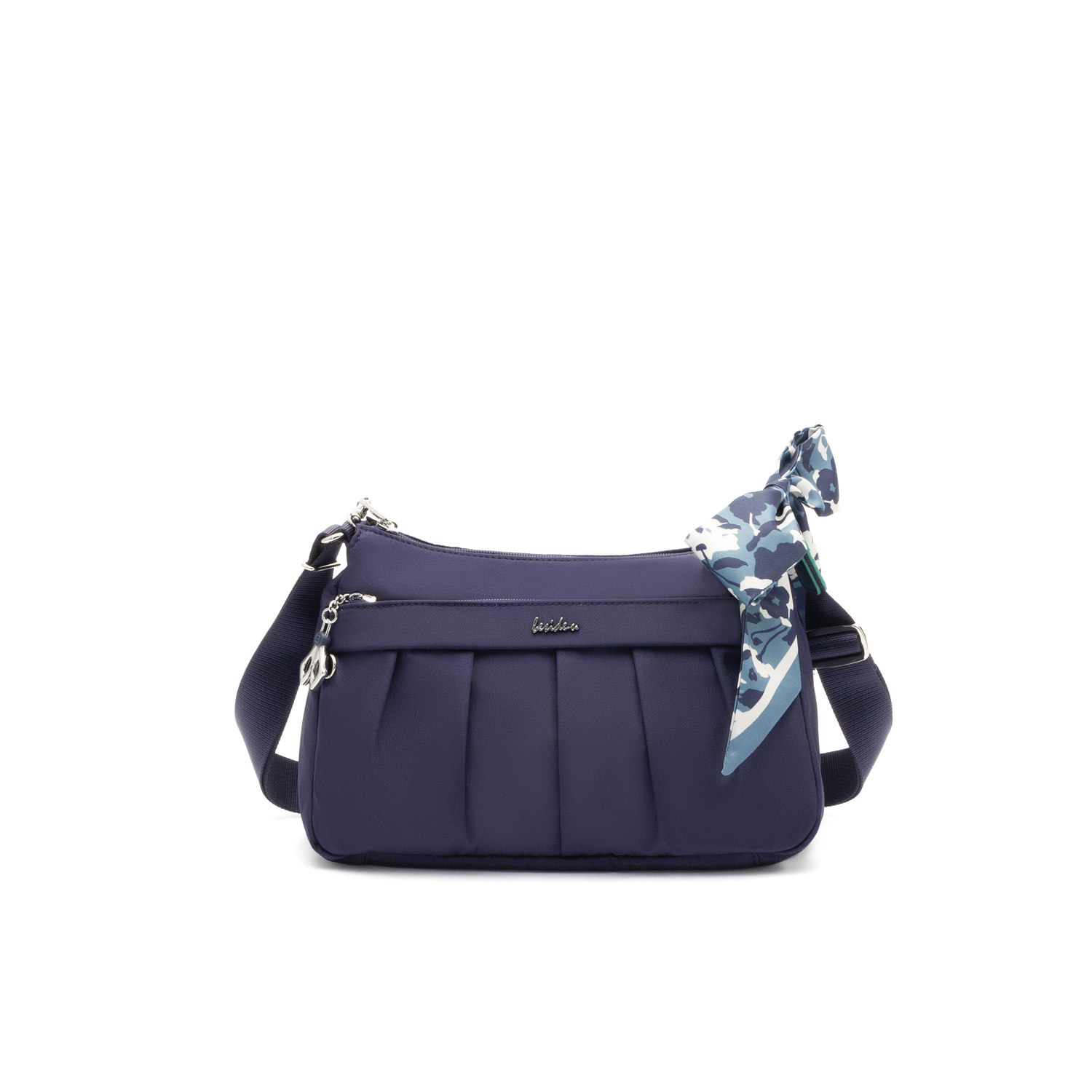 BCSA104-3J9 Isis Silky Blue Crossbody Front