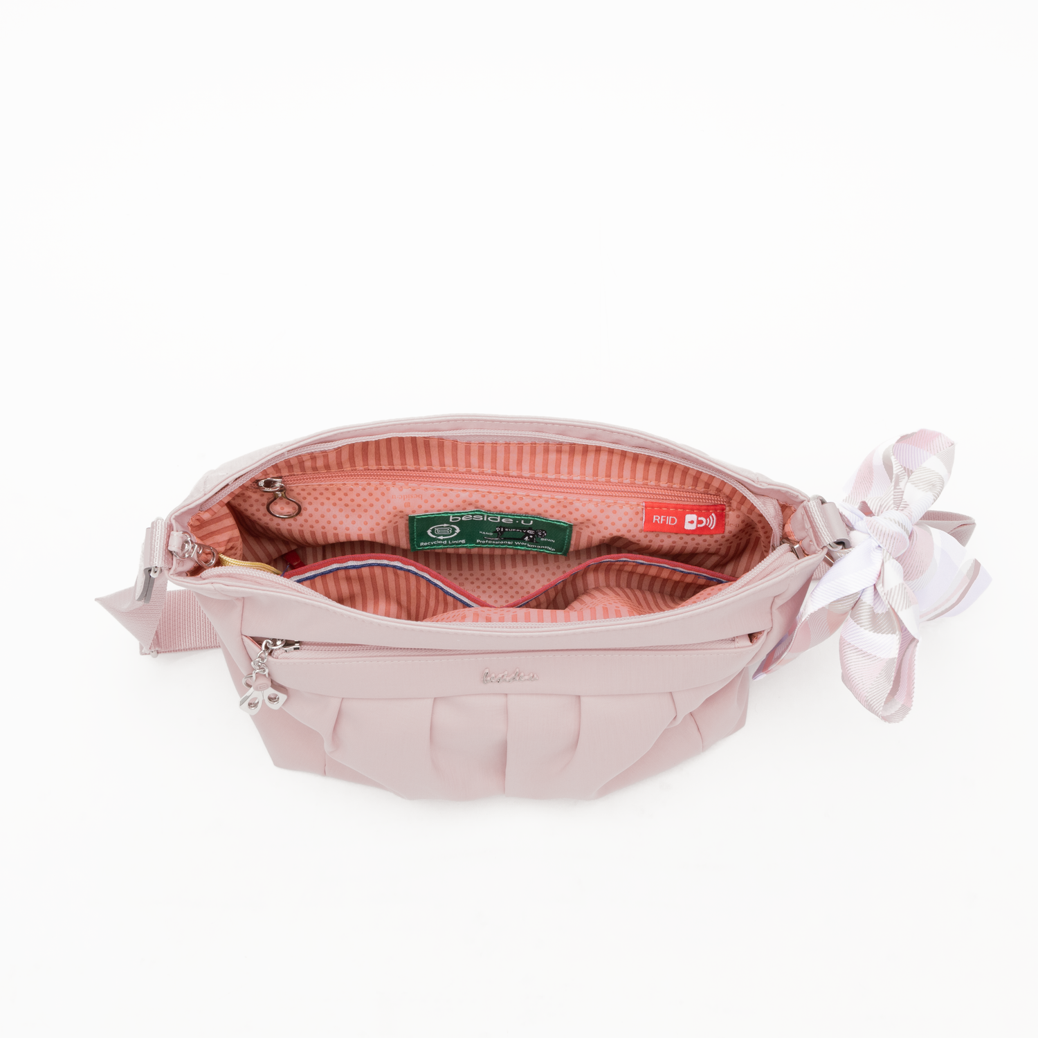BCSA2407-954 Kindred Happy Pink Crossbody Inside