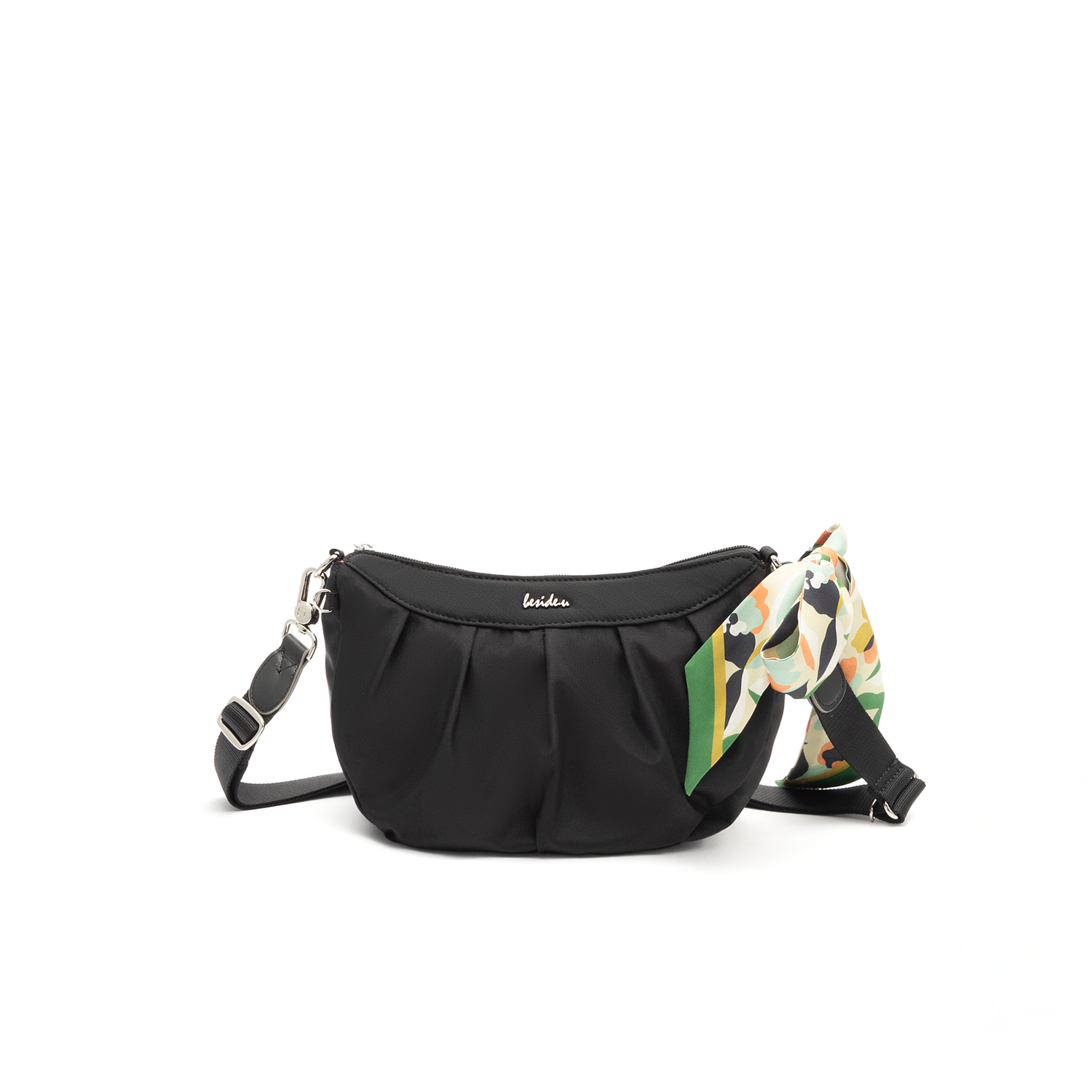 BCSA2414-1A8 Balance Silky Black Crossbody Front