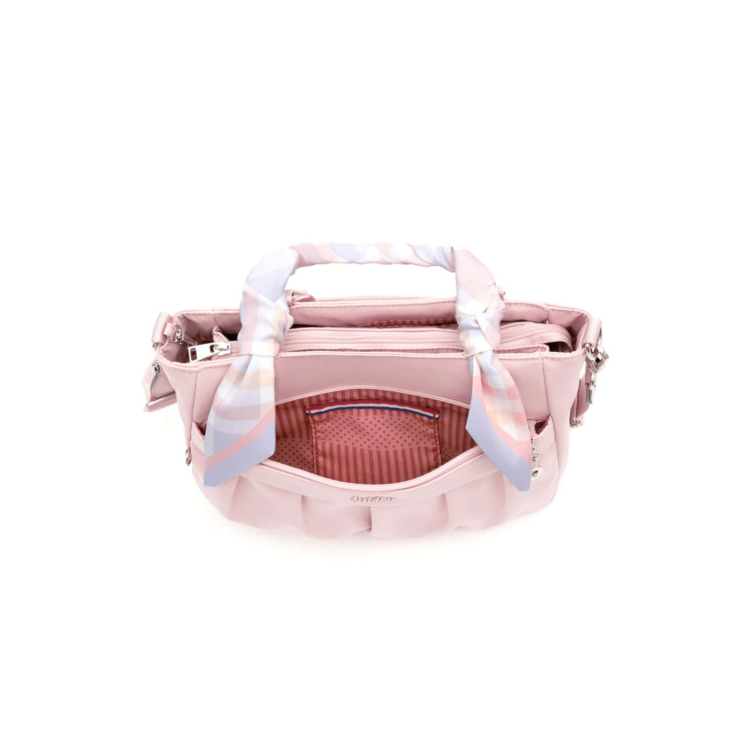 BCSA2416-954 Wise Happy Pink Satchel Inside Front