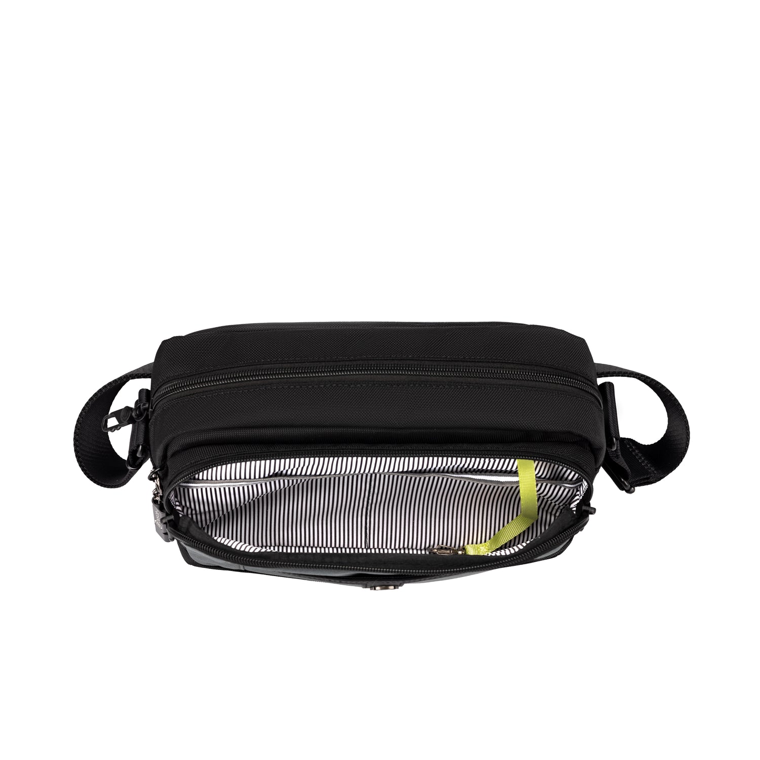 BDA2502-1A7 Davis-02 Black/Grey Crossbody Inside Front