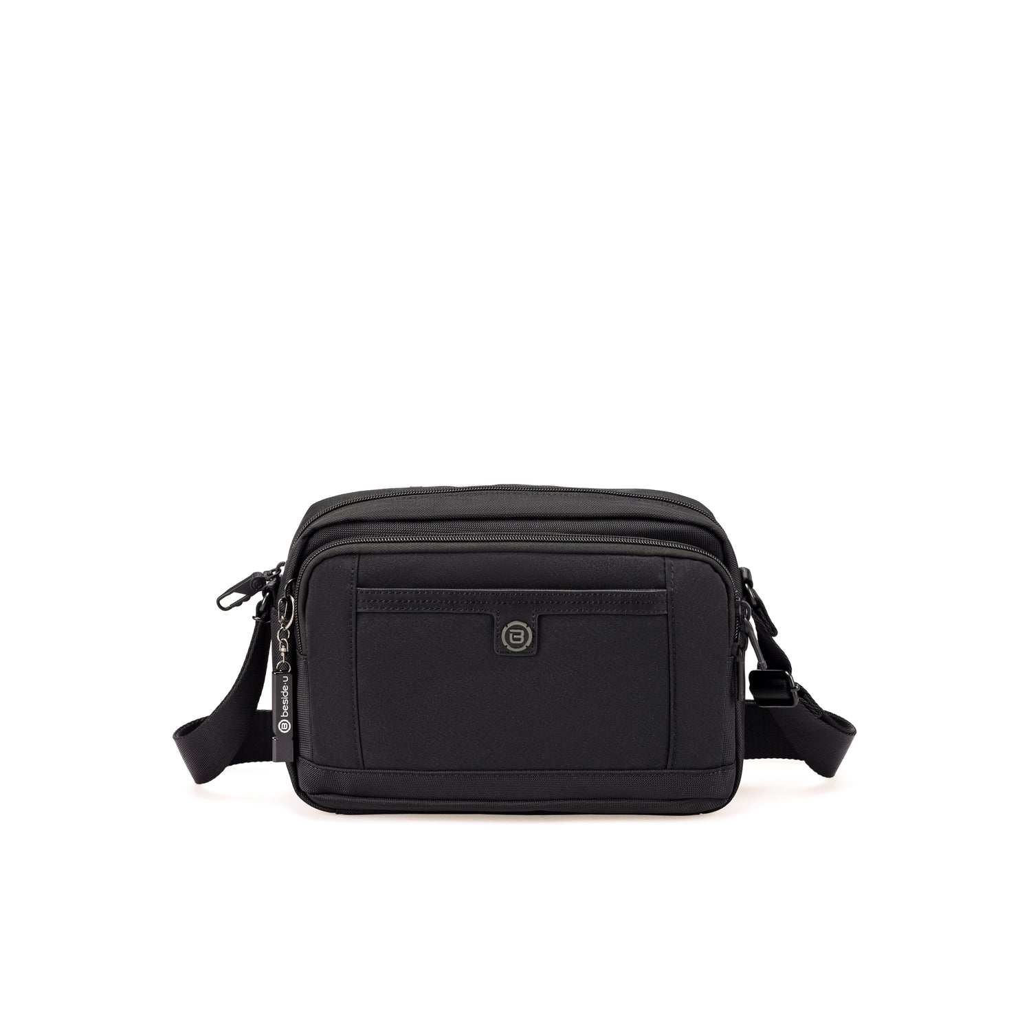 BDA2502-1B8 Davis-02 Black/Black Crossbody Front