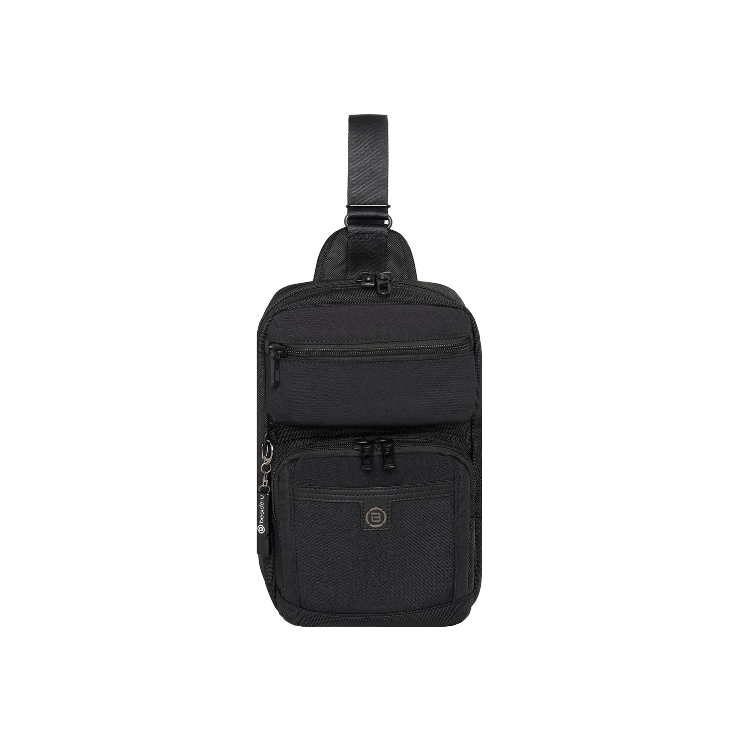 BDA2505-1B8 Davis-05 Black_Black Sling Bag Front