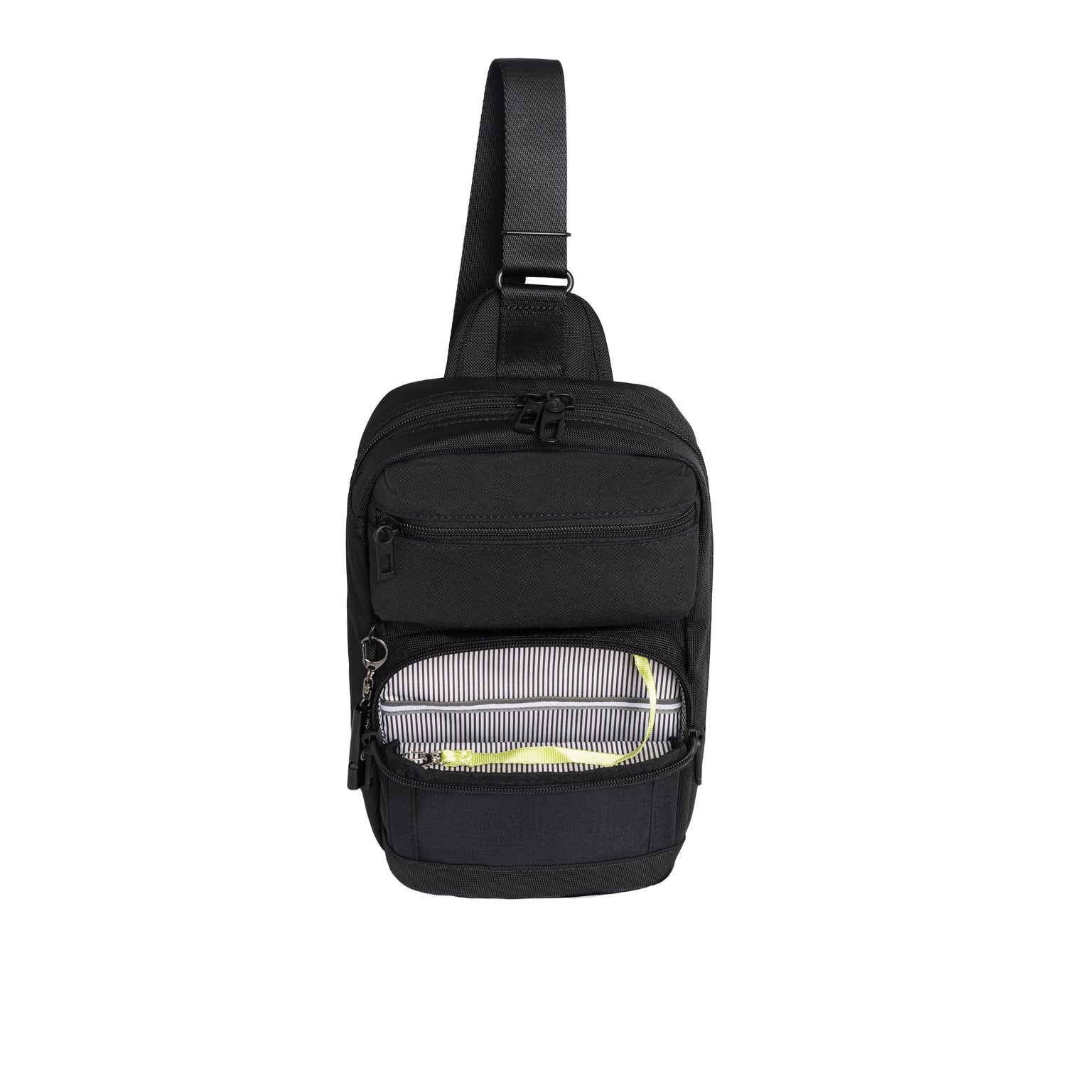 BDA2505-1B8 Davis-05 Black_Black Sling Bag Inside Front