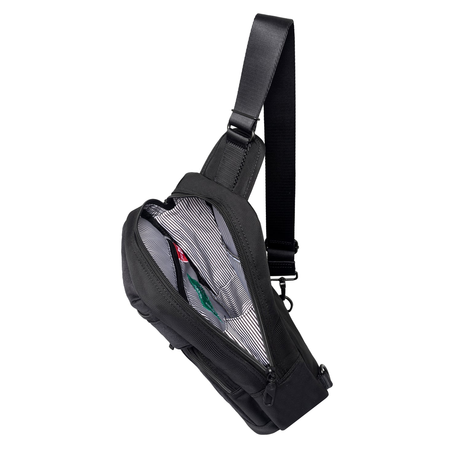 BDA2505-1B8 Davis-05 Black_Black Sling Bag Inside Main