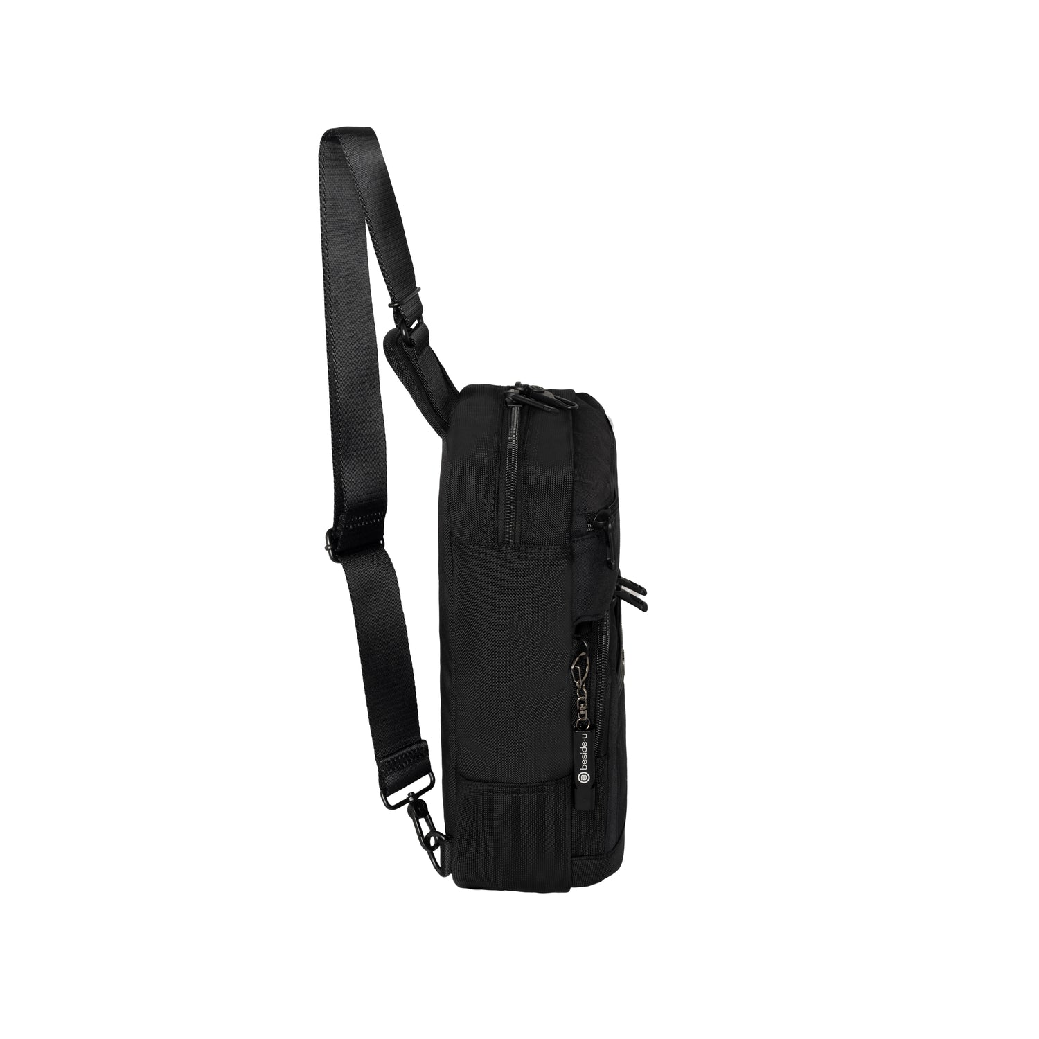 BDA2505-1B8 Davis-05 Black_Black Sling Bag Left