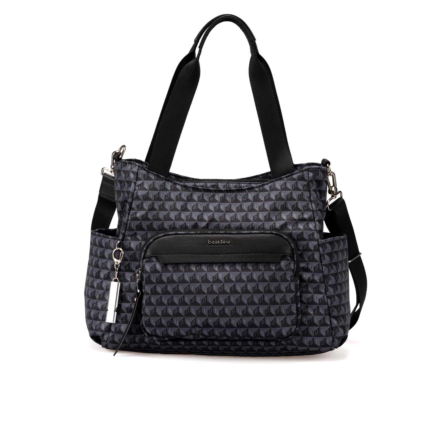BDY2504-100 Emerald Black Satchel Front