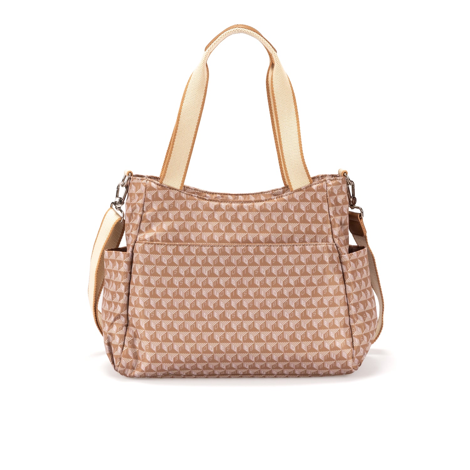 BDY2504-773 Emerald Camel Brown Satchel Back
