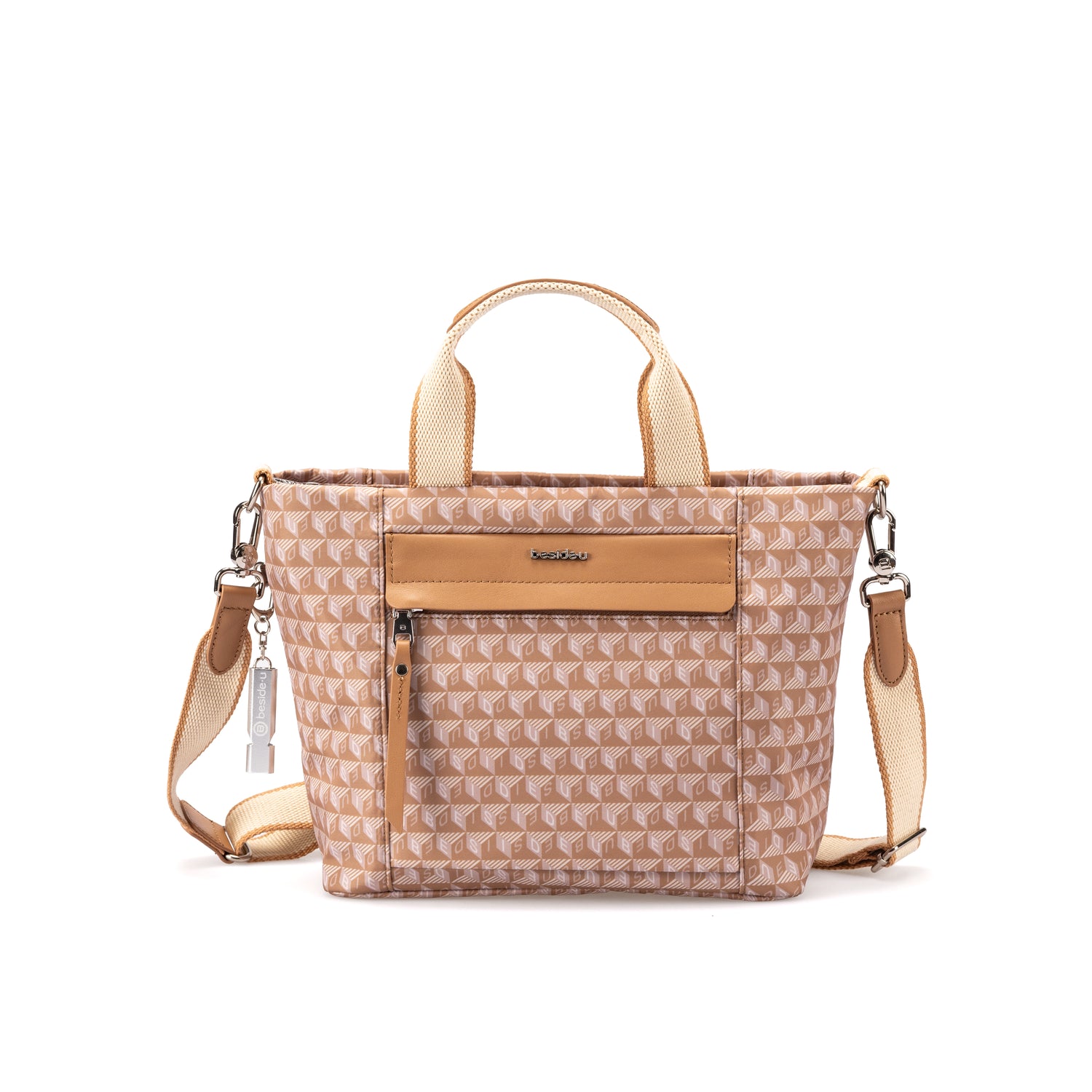 BDY2508-773 Sapphire Camel Brown Satchel Front