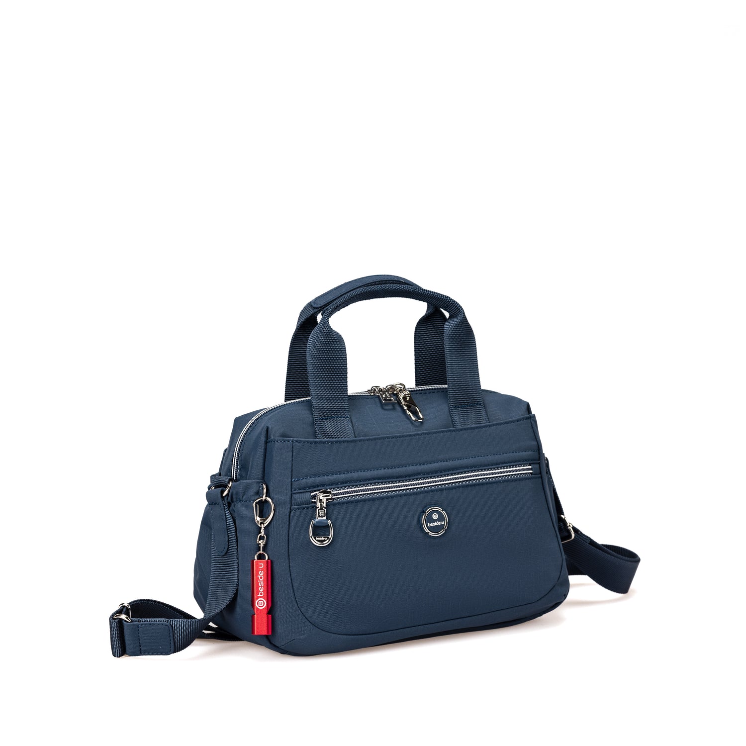 BFY2503L-3J5 Tempo Indigo Blue Satchel Angled