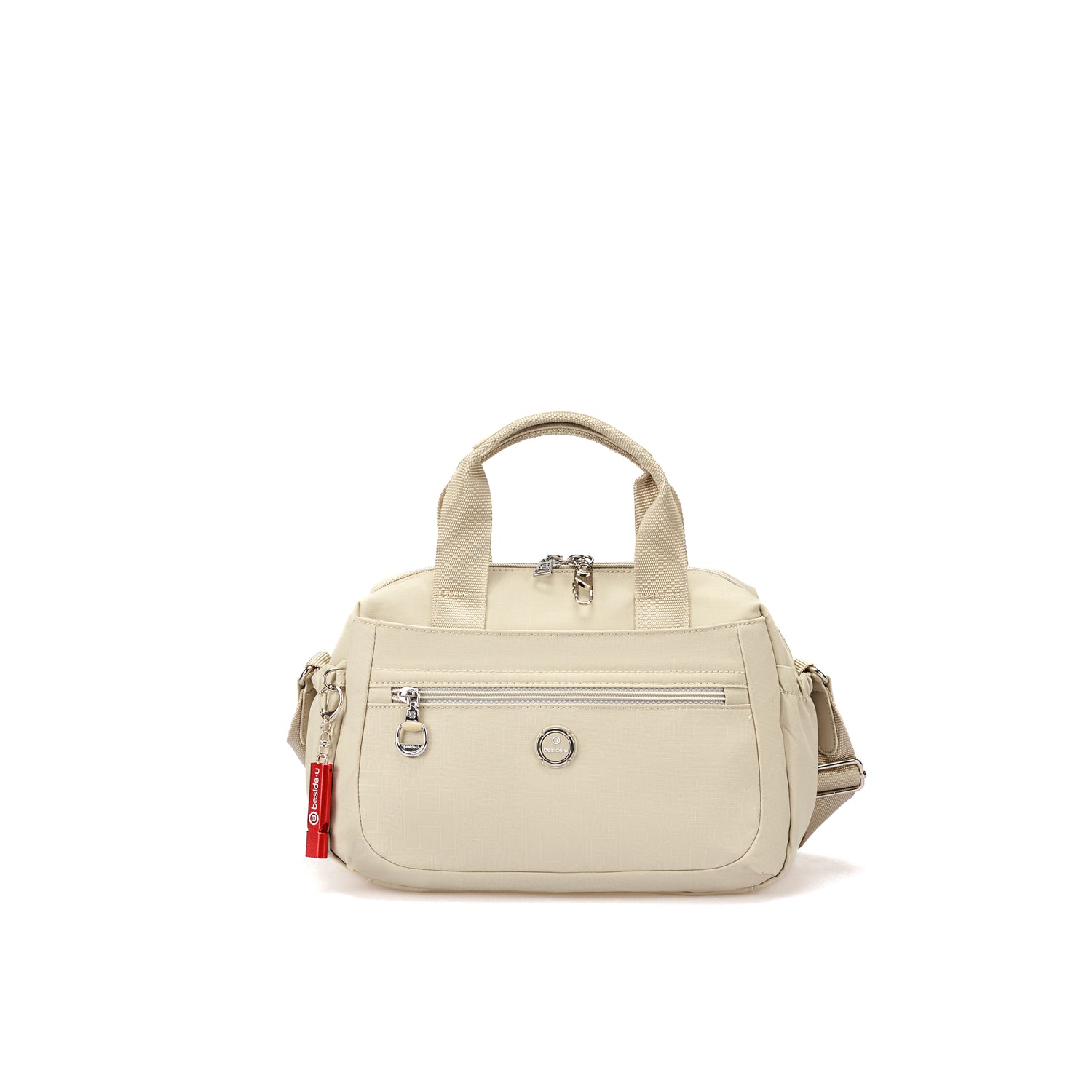 BFY2503L-595 Tempo Cloud Beige Satchel Front