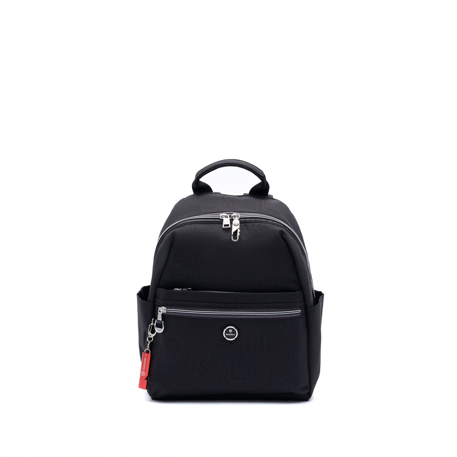 BFY2504-1C1 Paragon New Embossed Black Backpack Front