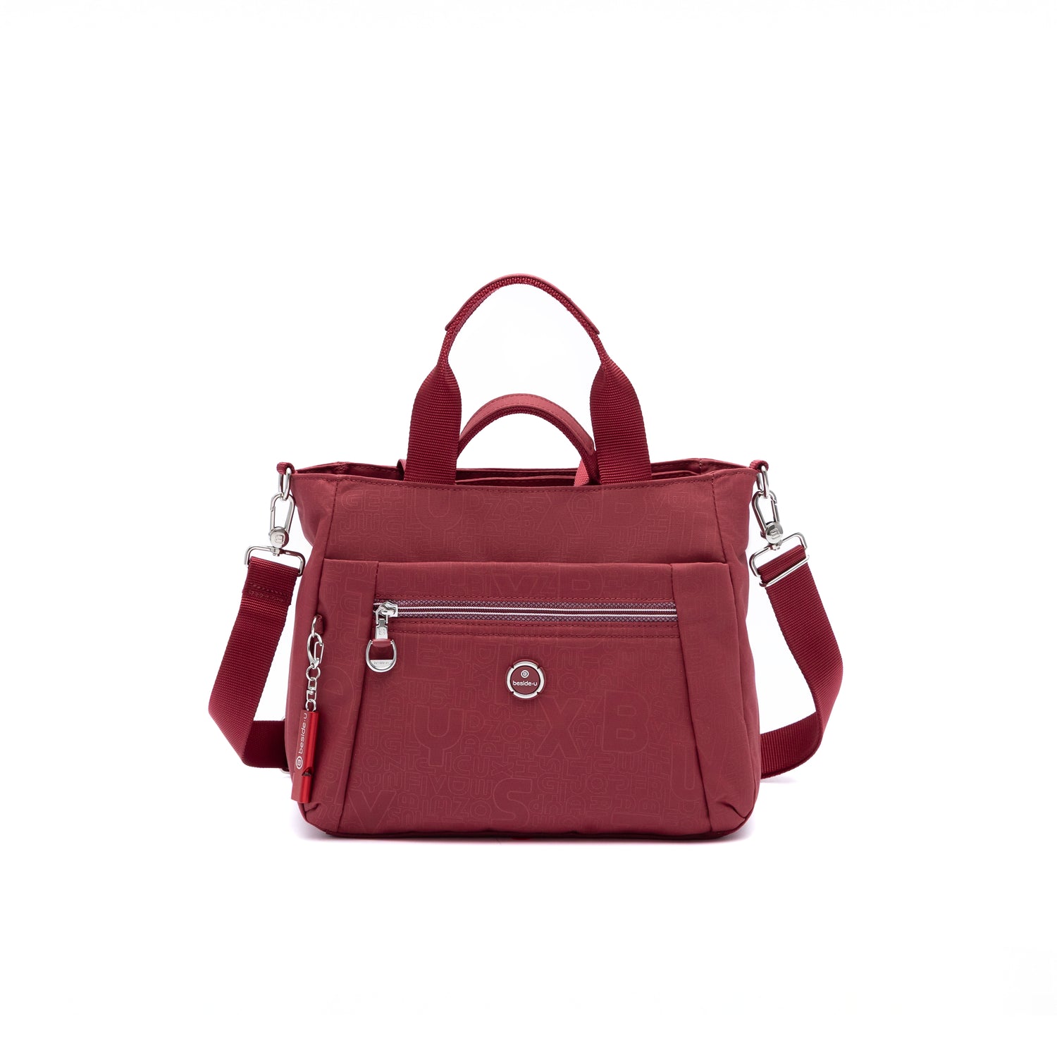 BFY2507-214 Glimmer Dark Red Satchel Front