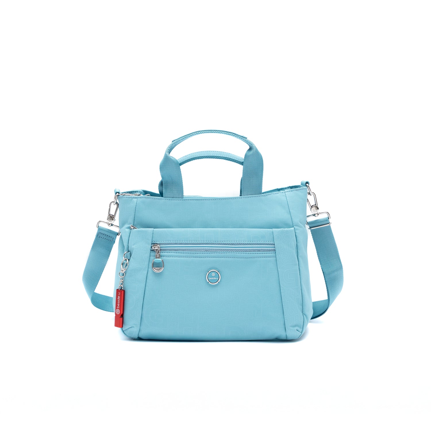 BFY2507-333 Glimmer Sky Blue Satchel Front