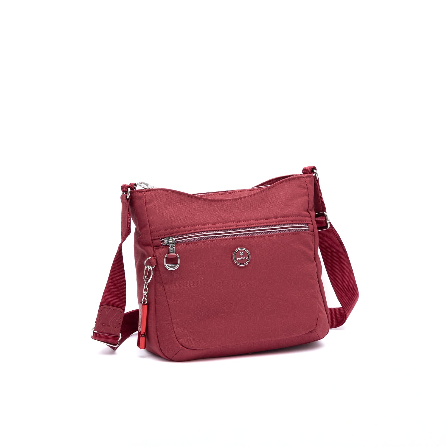 BFY2509-214 Action Dark Red Crossbody Angled