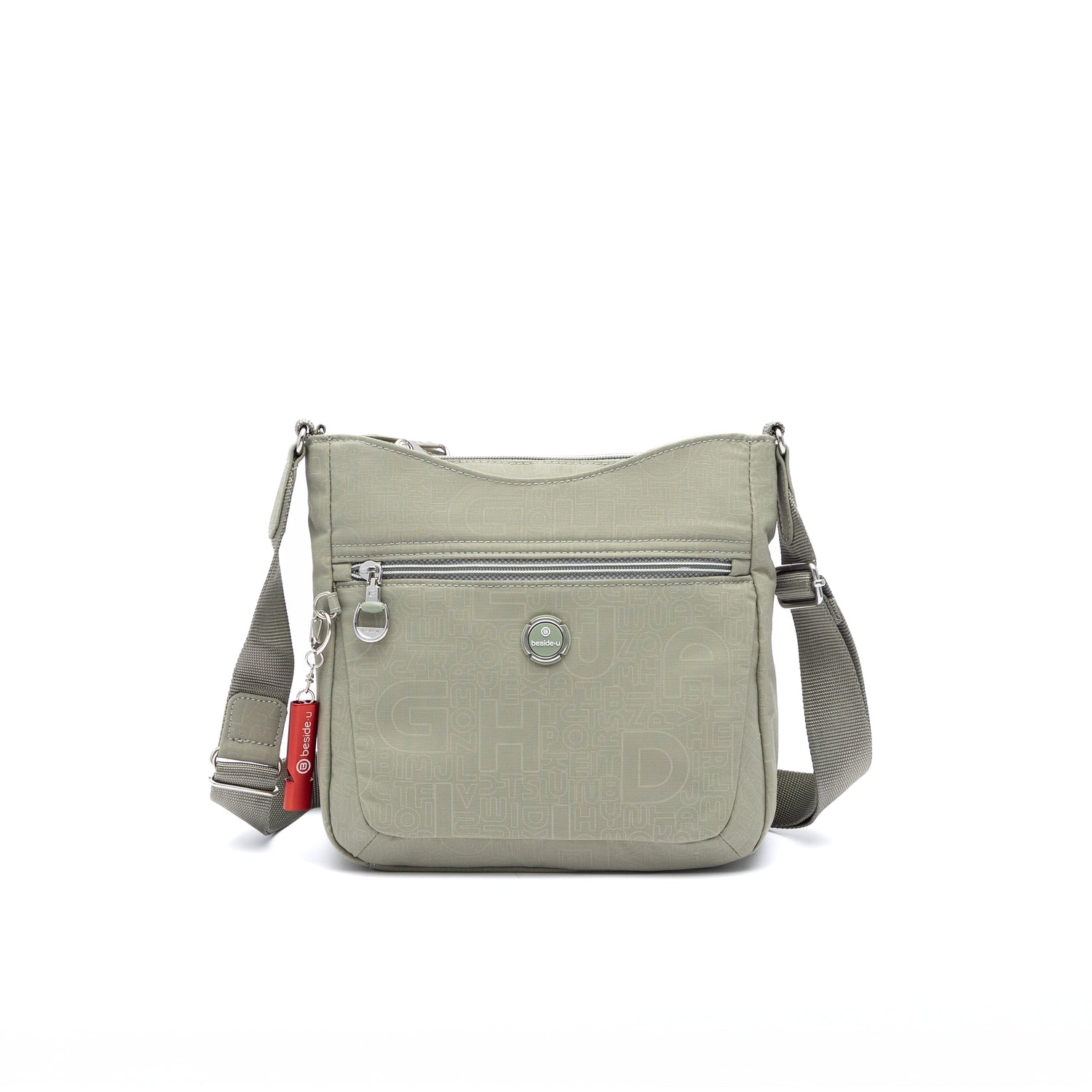 BFY2509-409 Action Olive Green Crossbody Front
