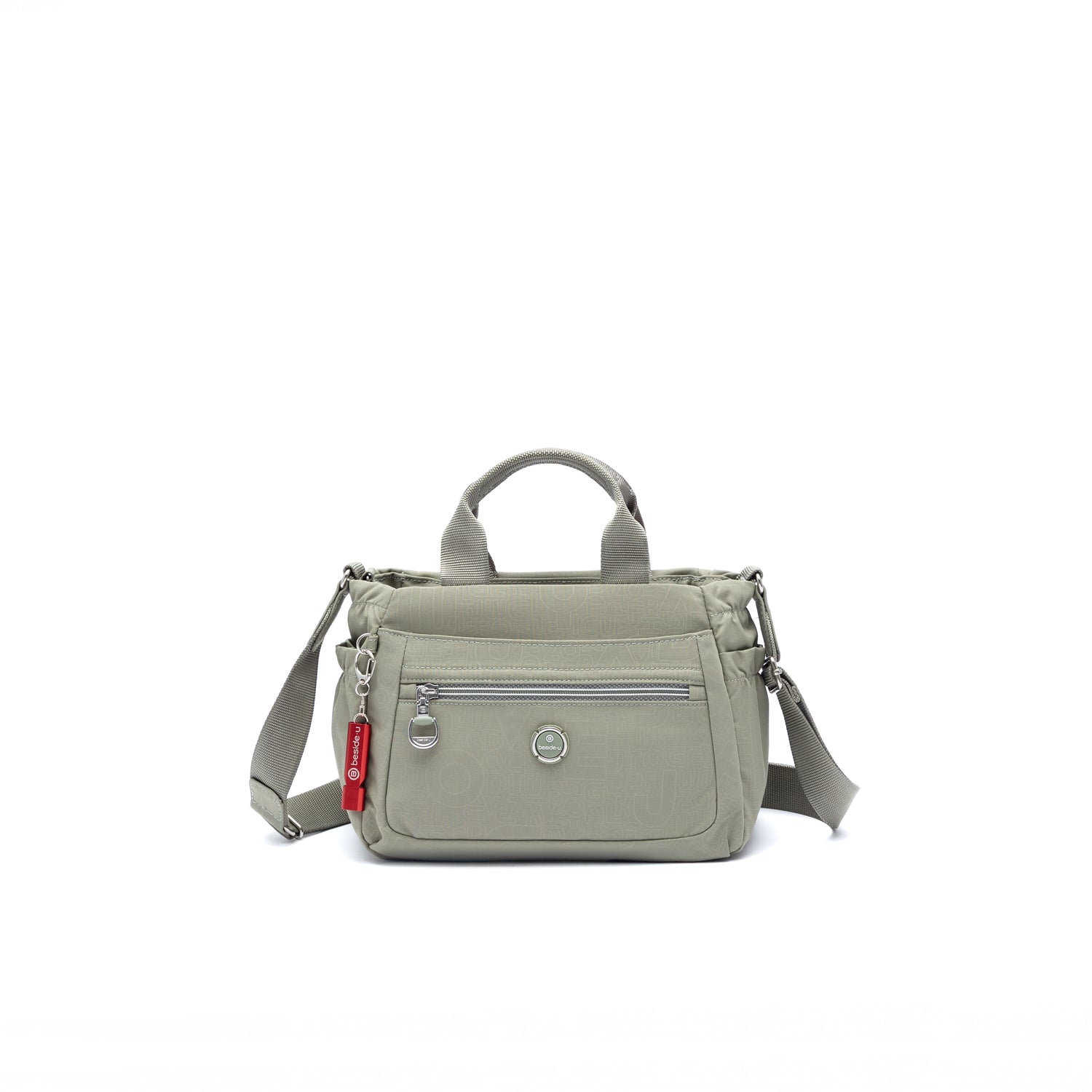 BFY2514-409 Novelty Olive Green Satchel Front