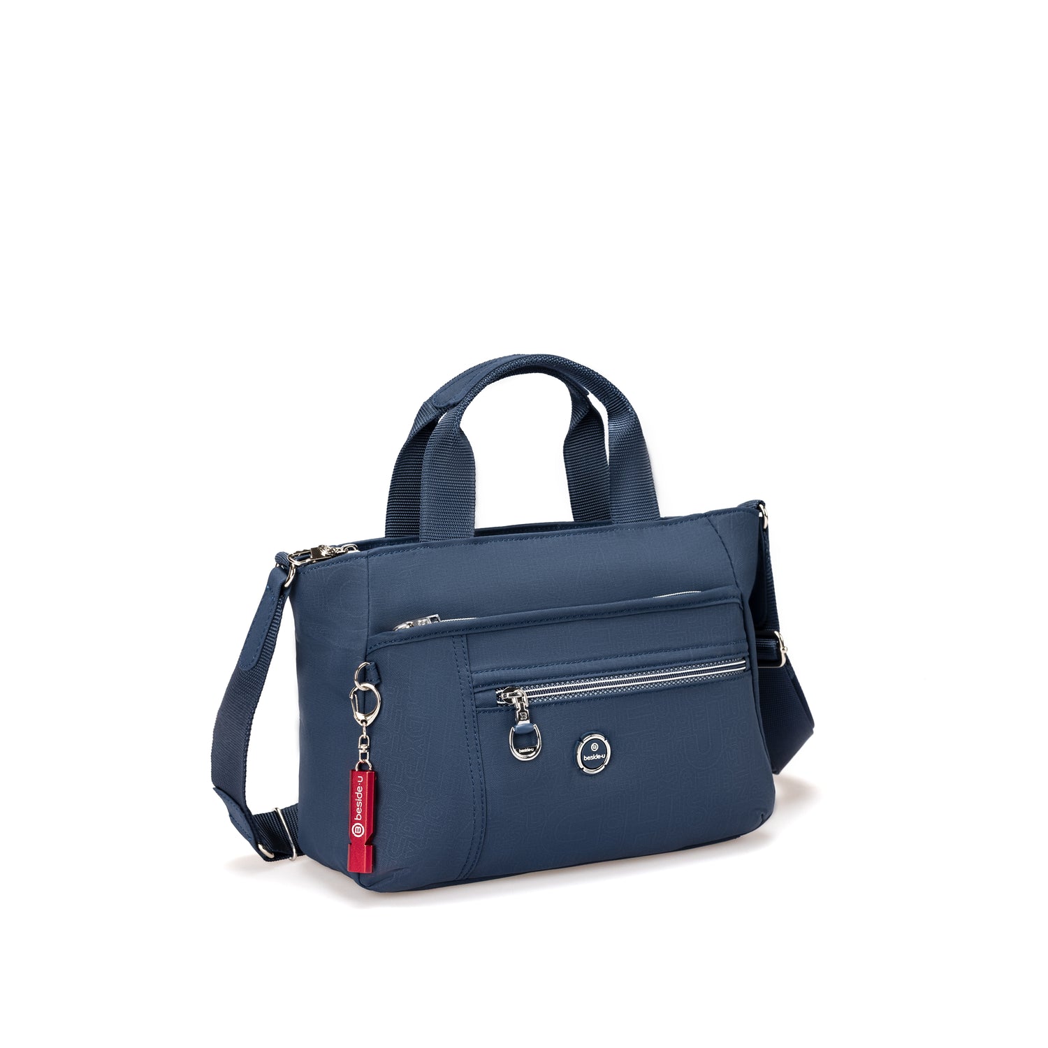 BFY2516-3J5 Overture Indigo Blue Satchel Angled