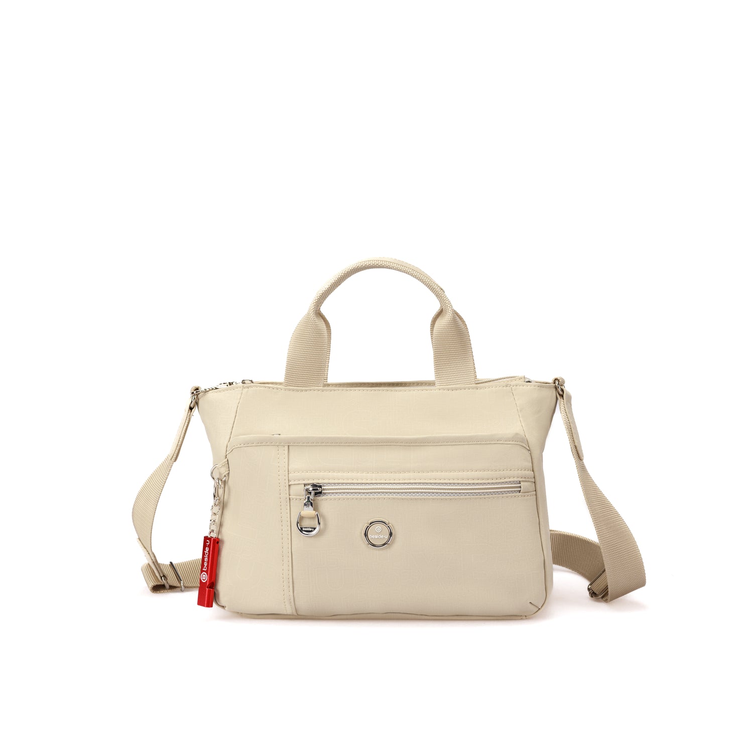 BFY2516-595 Overture Cloud Beige Satchel Front