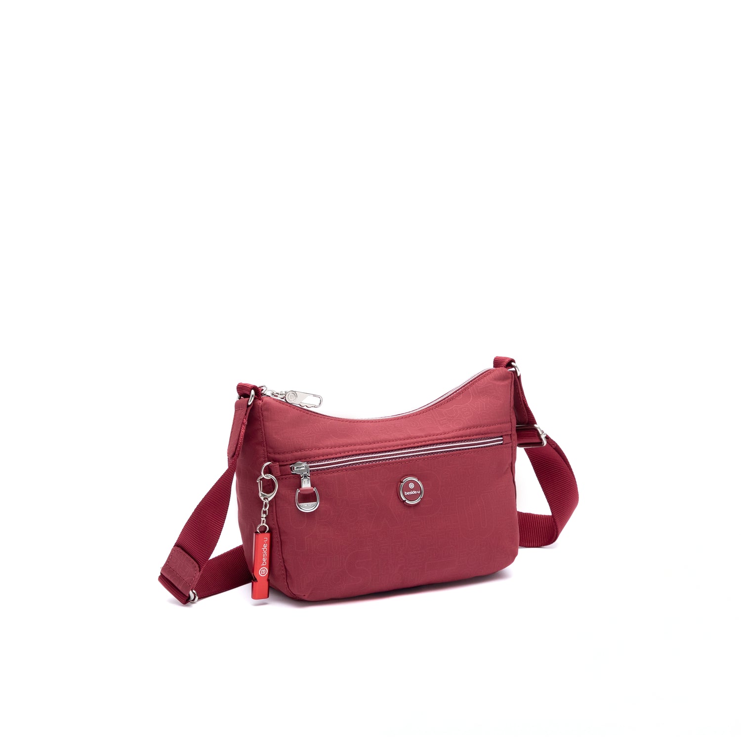BFY2518-214 Hustle Dark Red Crossbody Angled
