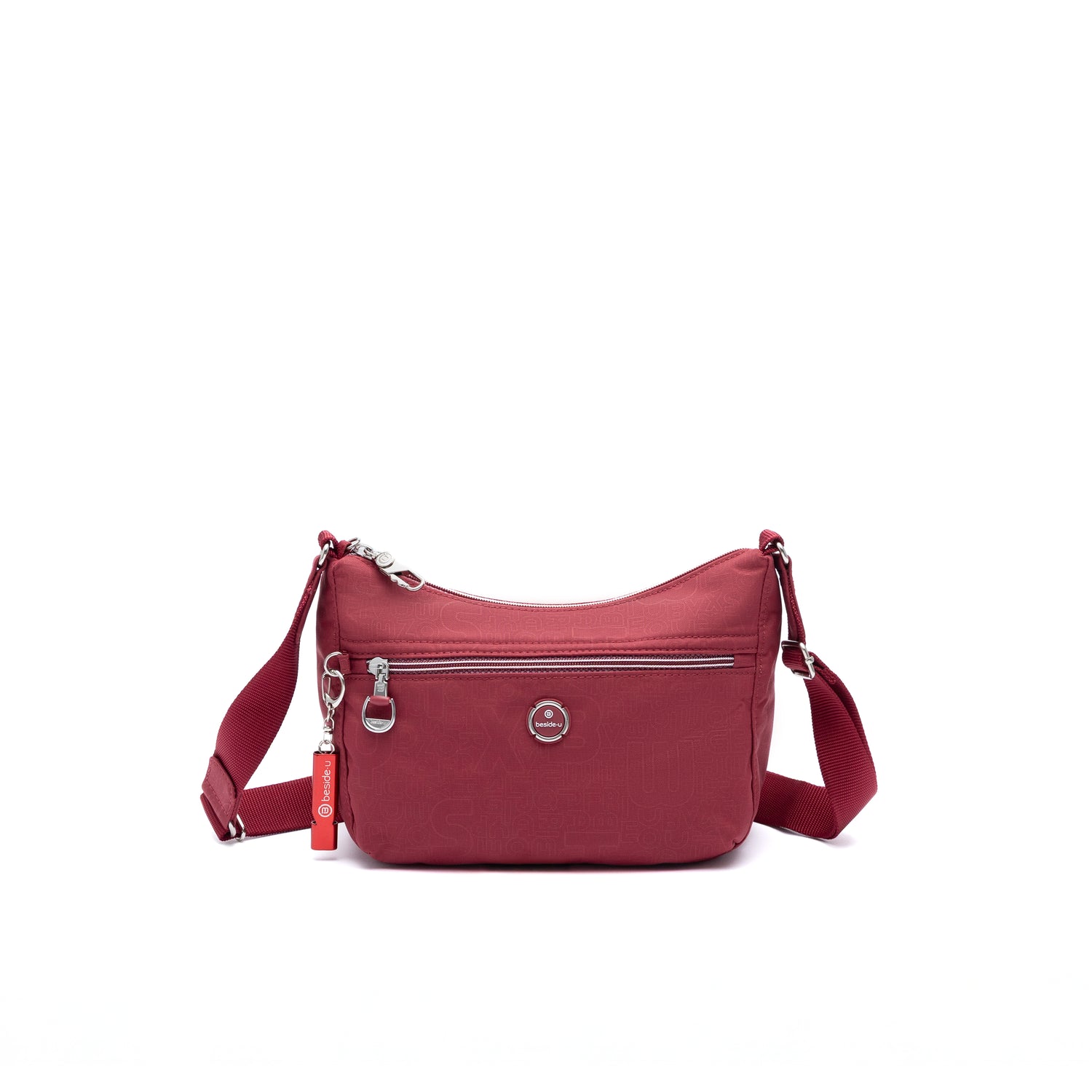 BFY2518-214 Hustle Dark Red Crossbody Front