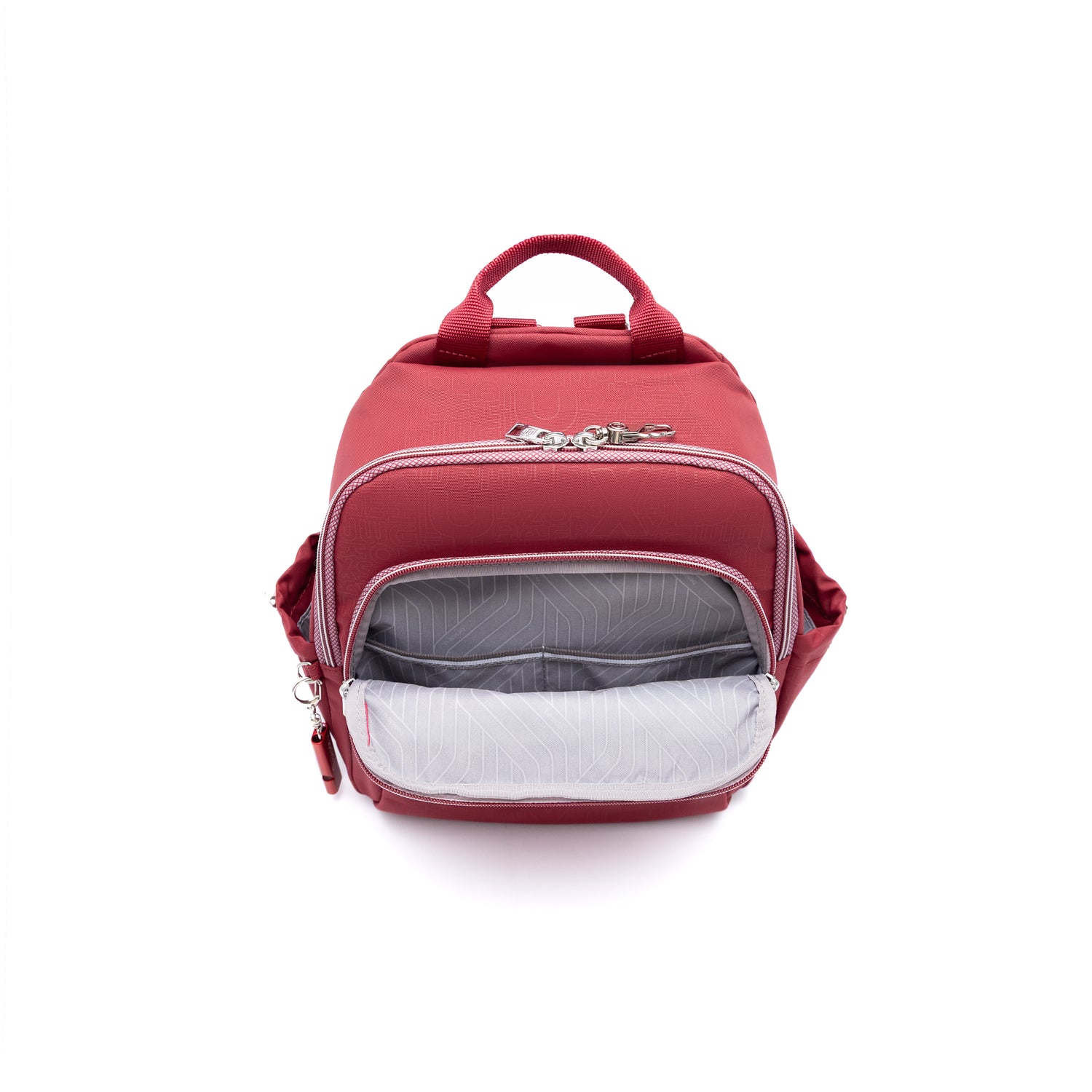 BFY2521-214 Tenor Dark Red Backpack Inside Front
