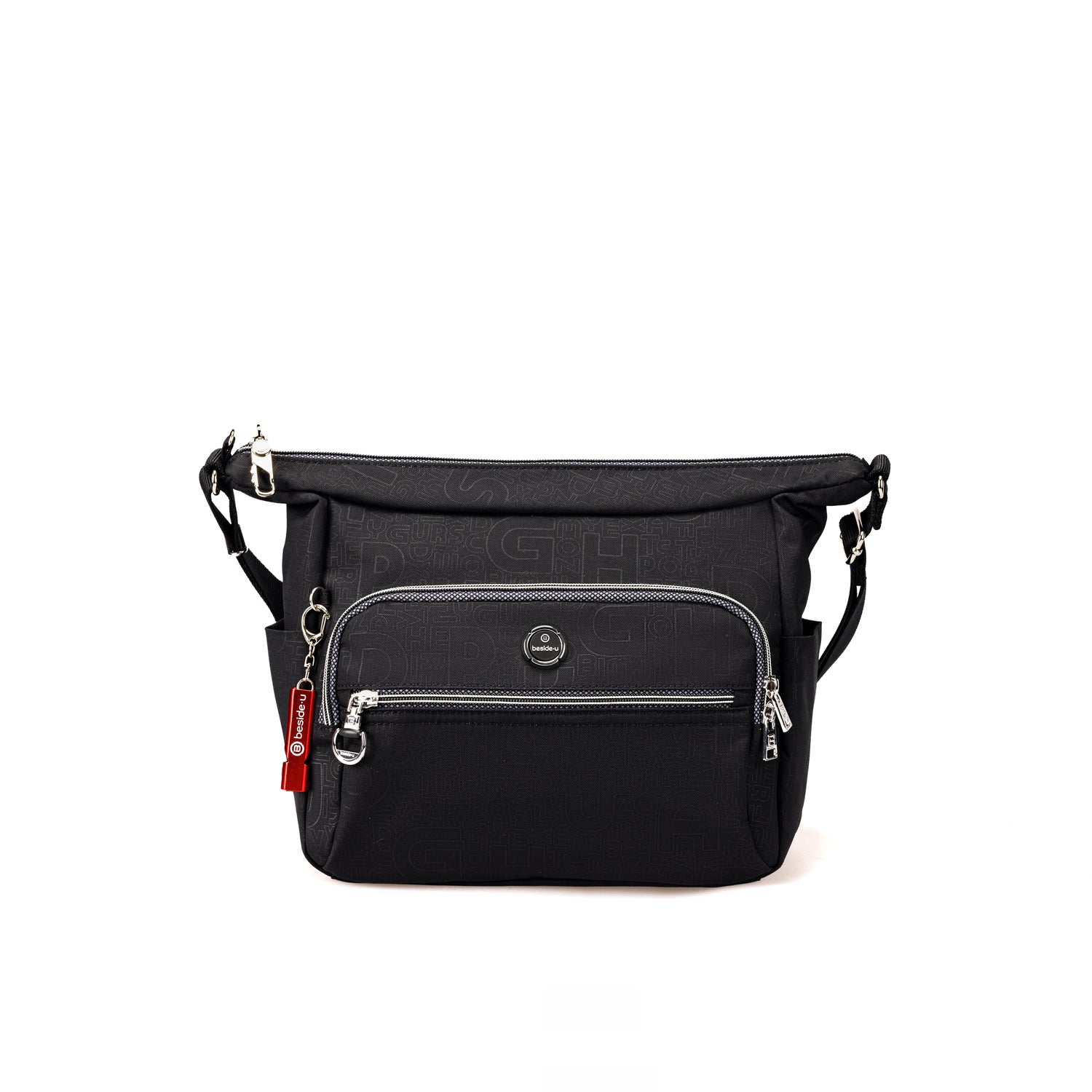 BFY25214-1C1 Medley New Embossed Black Crossbody Front
