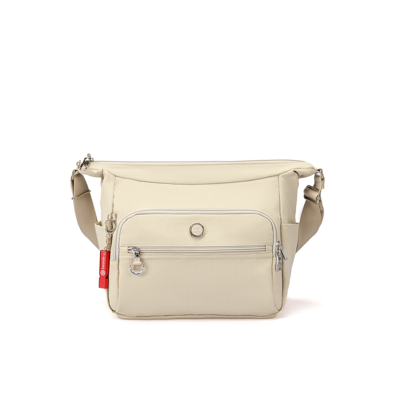 BFY25214-595 Medley Cloud Beige Crossbody Front
