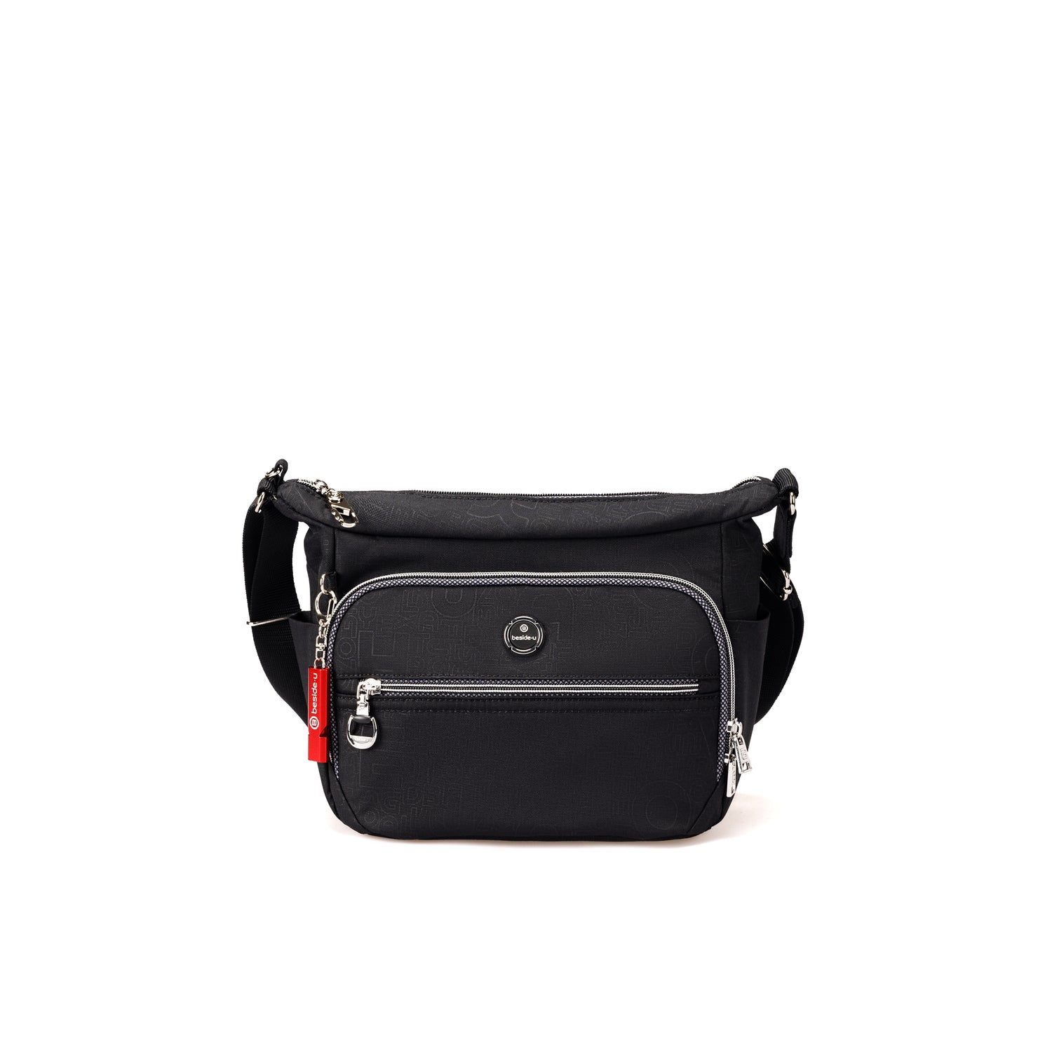 BFY25214S-1C1 Adagio New Embossed Black Crossbody Front