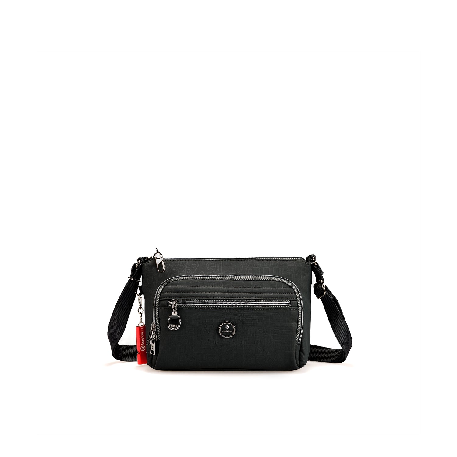 BFY2564-1C1 Ballad New Embossed Black Crossbody Front