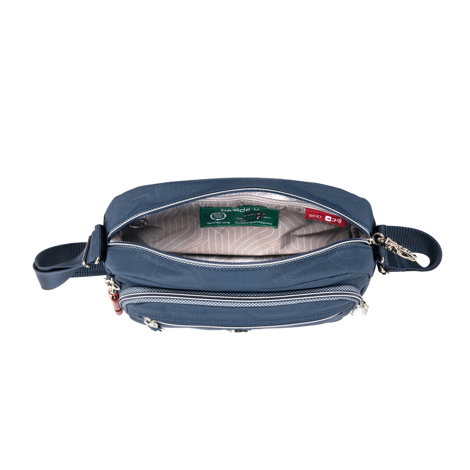 BFY2584-3J5 Presto Indigo Blue Crossbody Inside Main