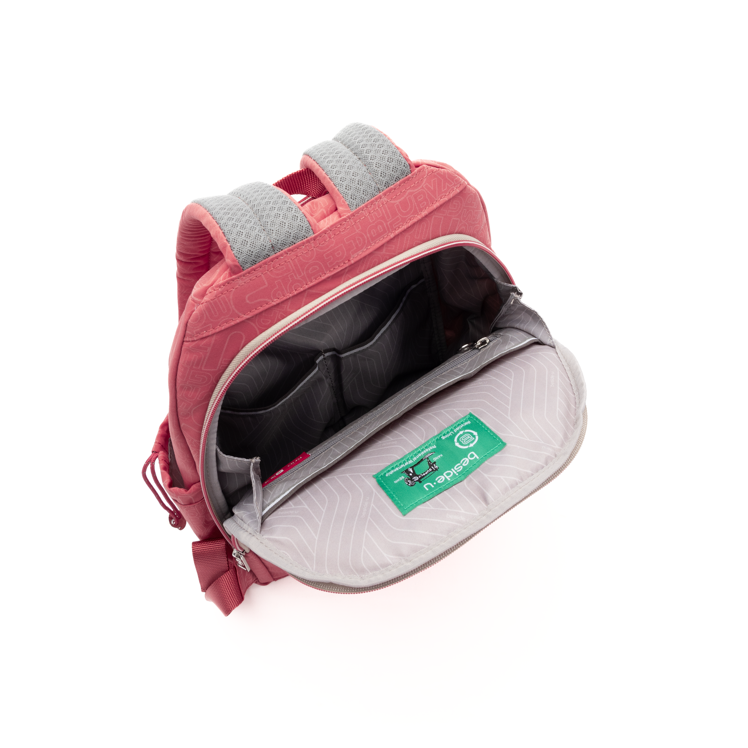 BFYLG170R2-210 Shelter Ribbon Red Backpack Inside Main