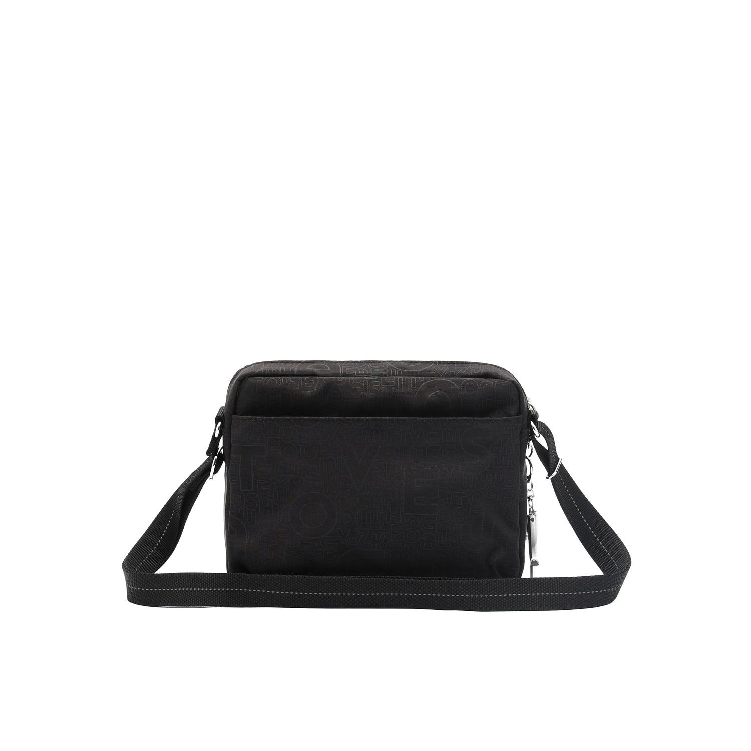 BFYN2301-1C1 Realize New Embossed Black Crossbody Back